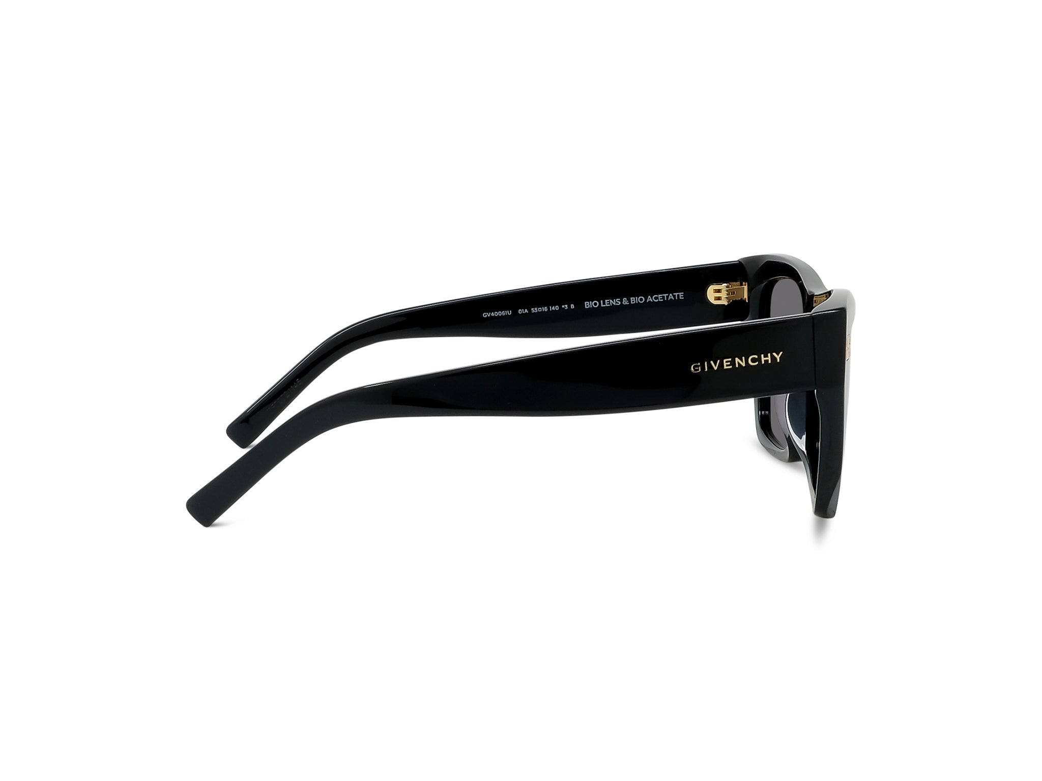 GV DAY Black Rectangular Sunglasses