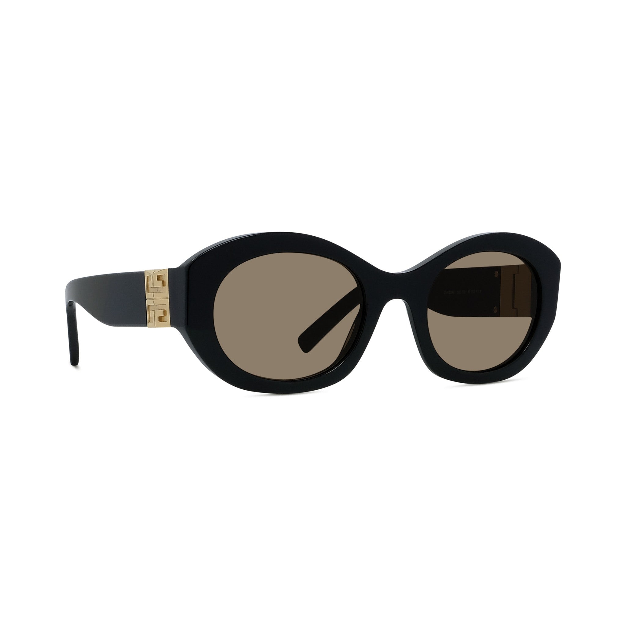4G Black Oval Sunglasses