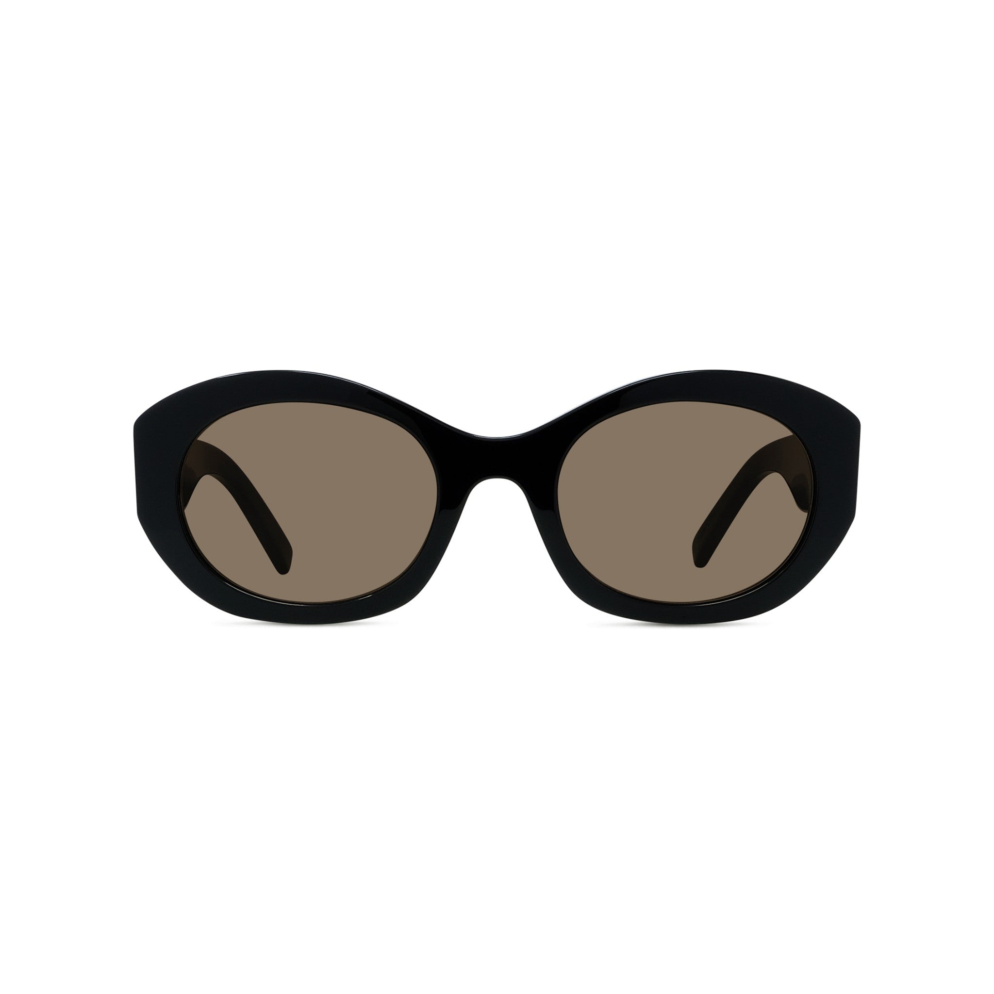 4G Black Oval Sunglasses