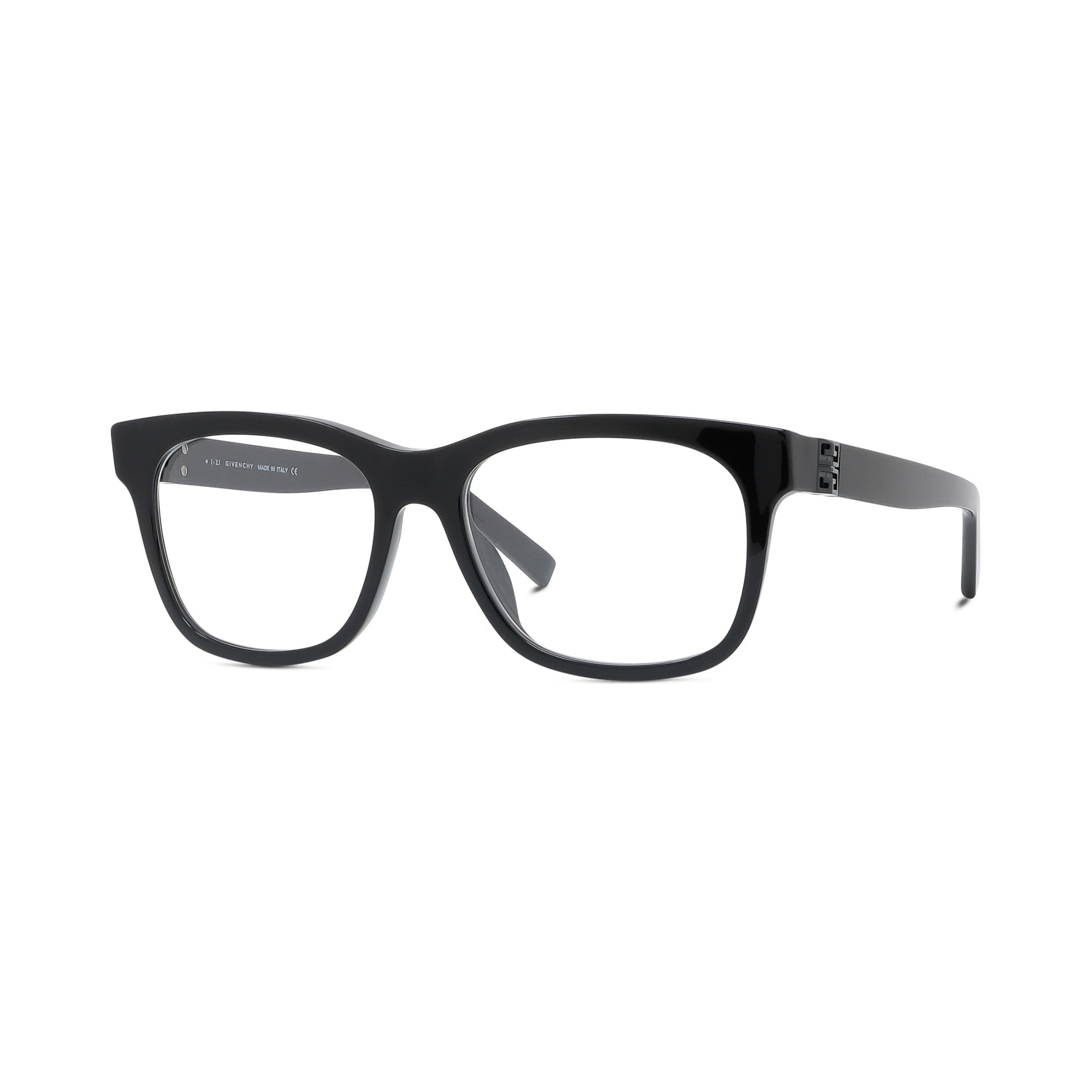 4G Black Geometric Eyeglasses