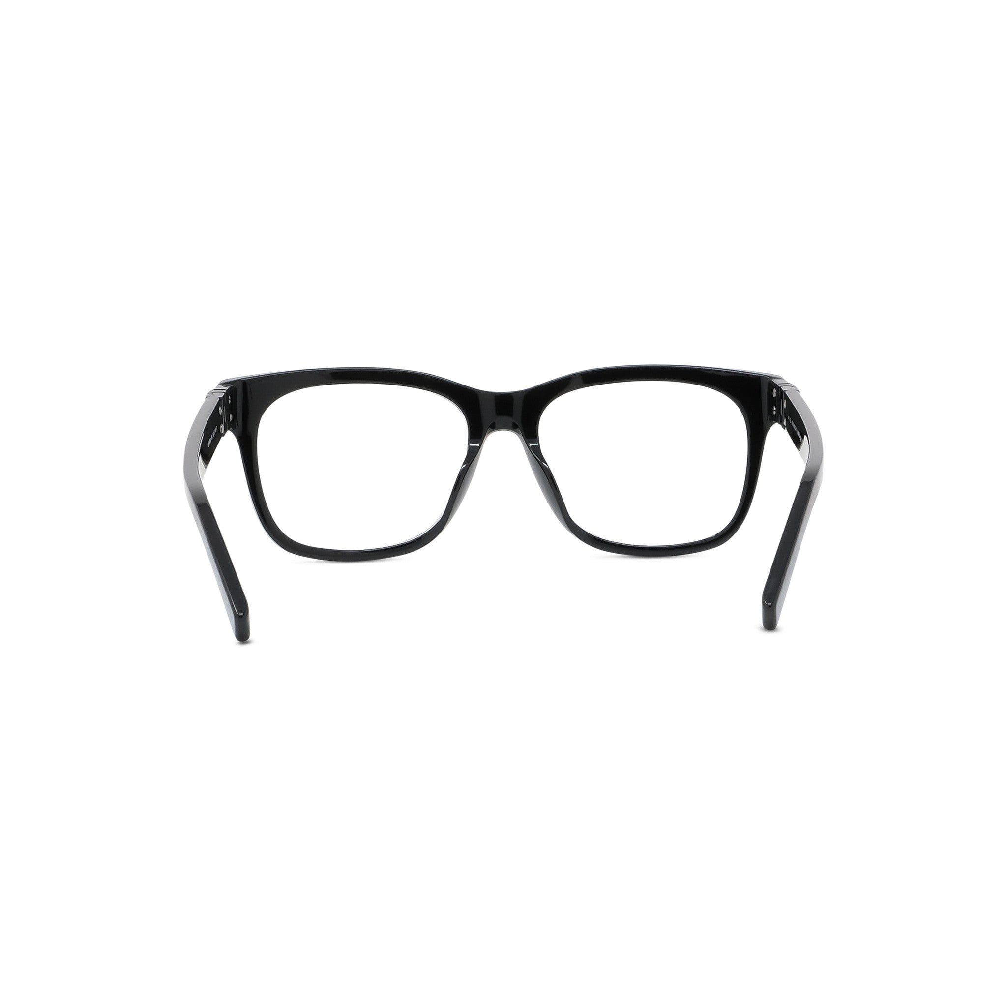 4G Black Geometric Eyeglasses