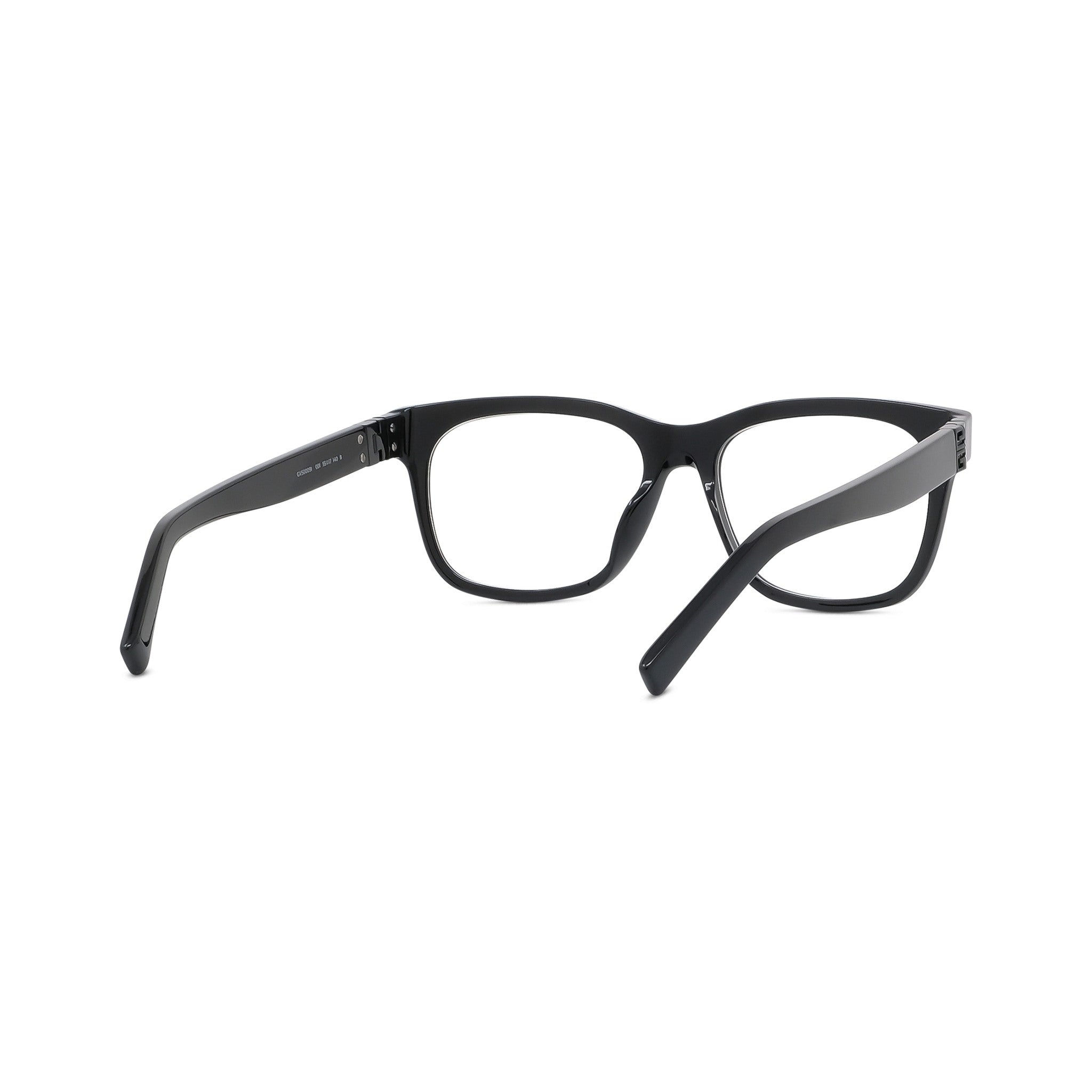 4G Black Geometric Eyeglasses