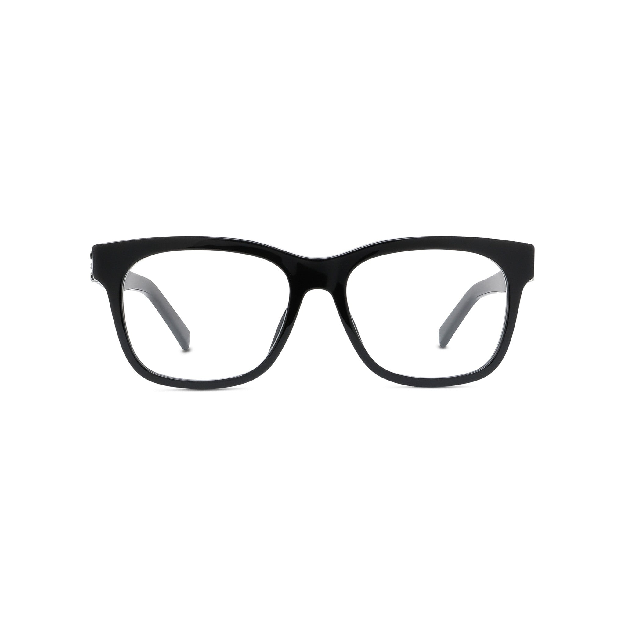 4G Black Geometric Eyeglasses