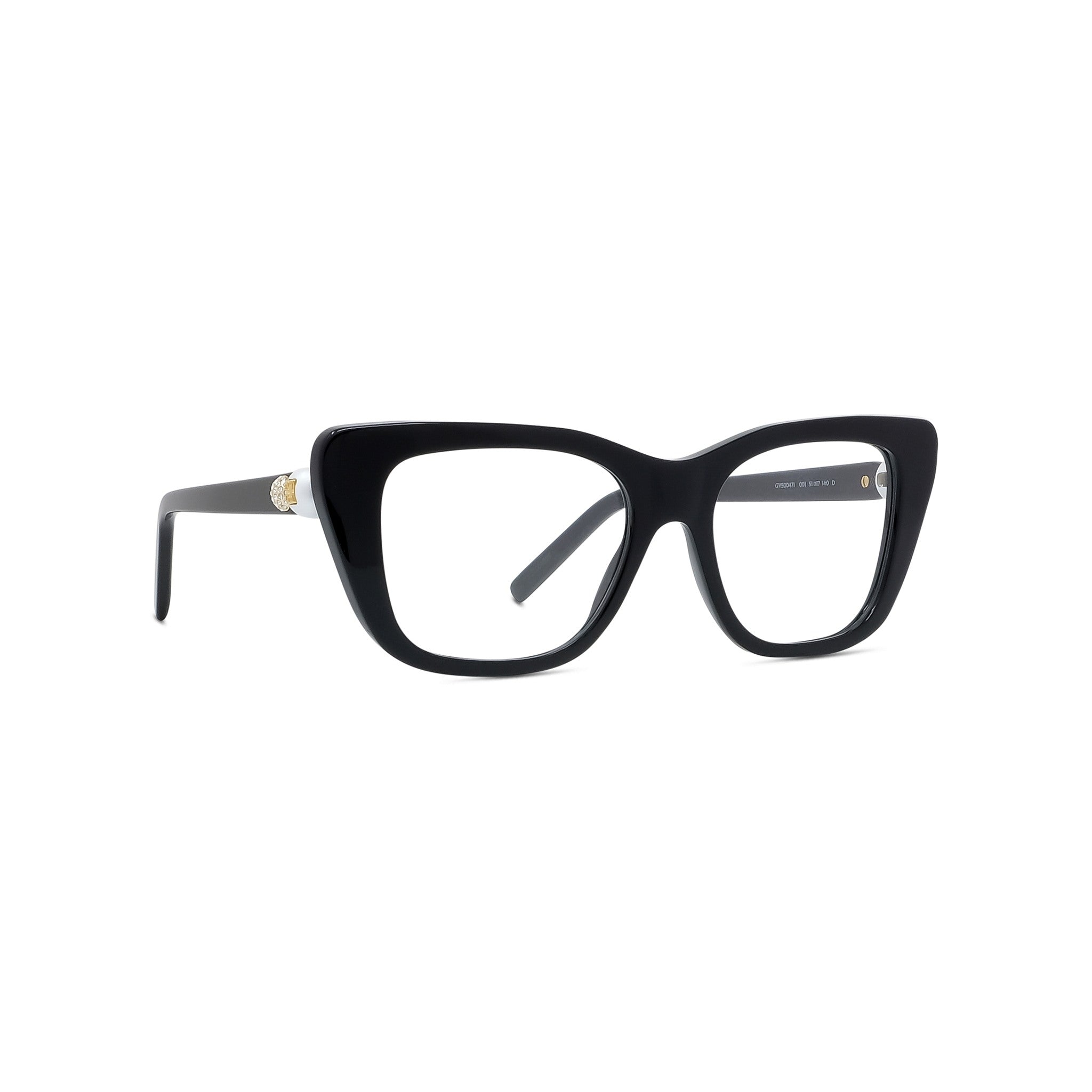 PEARL Black Rectangular Eyeglasses