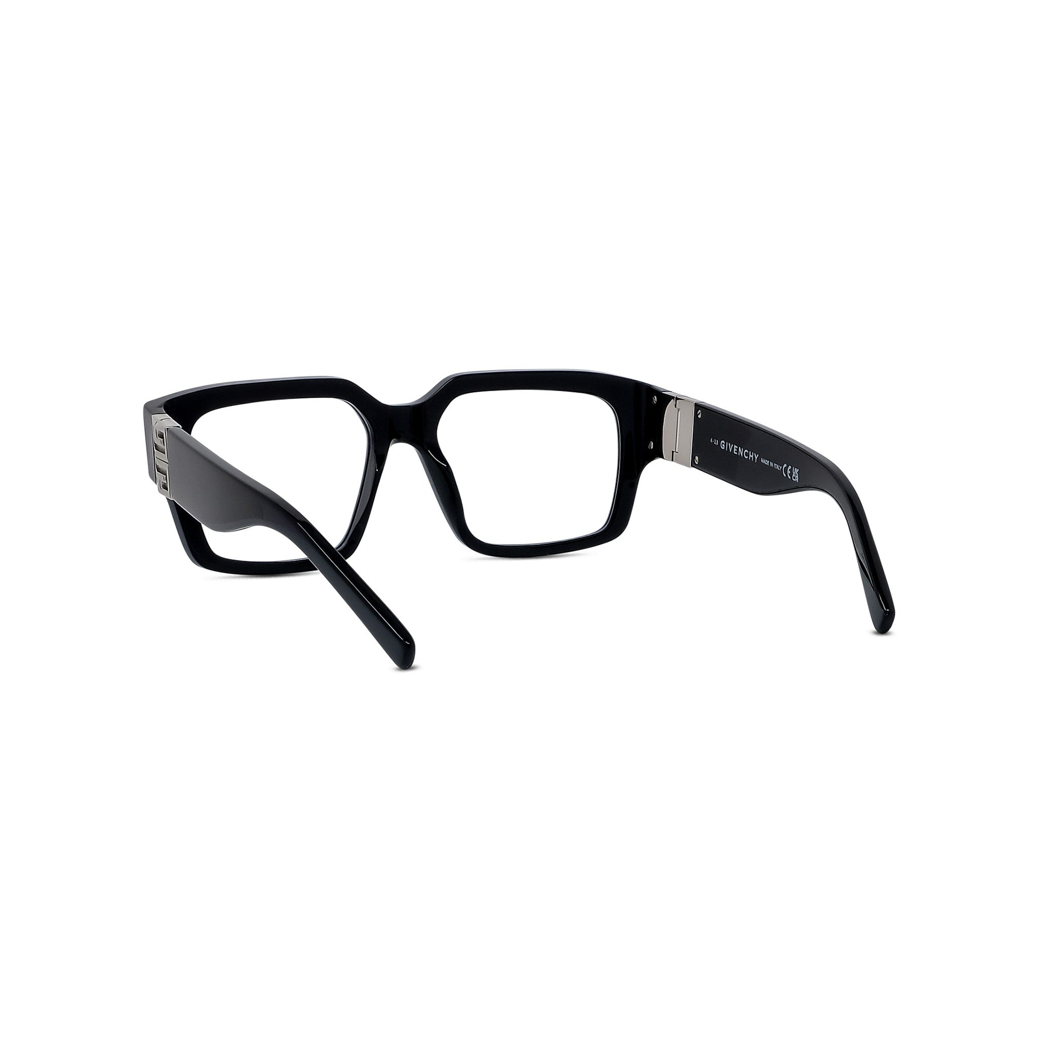 4G Black Rectangular Eyeglasses