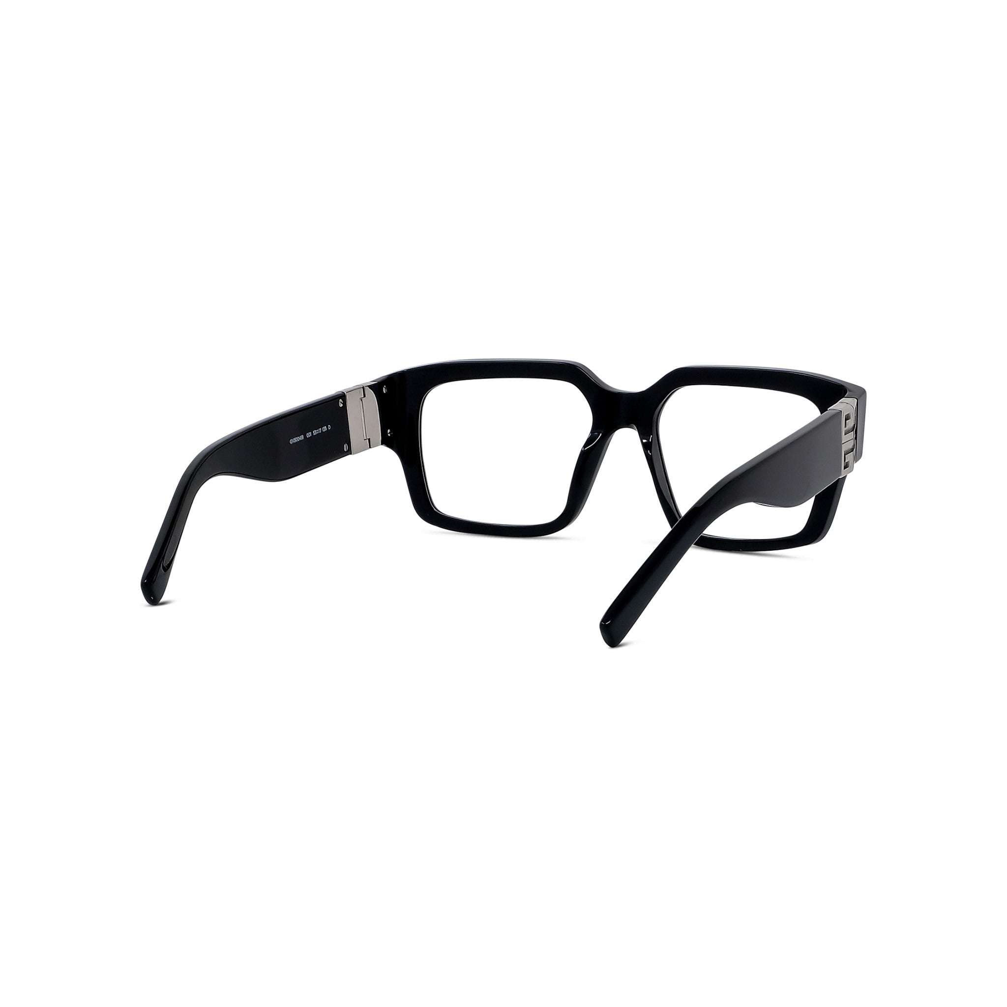 4G Black Rectangular Eyeglasses