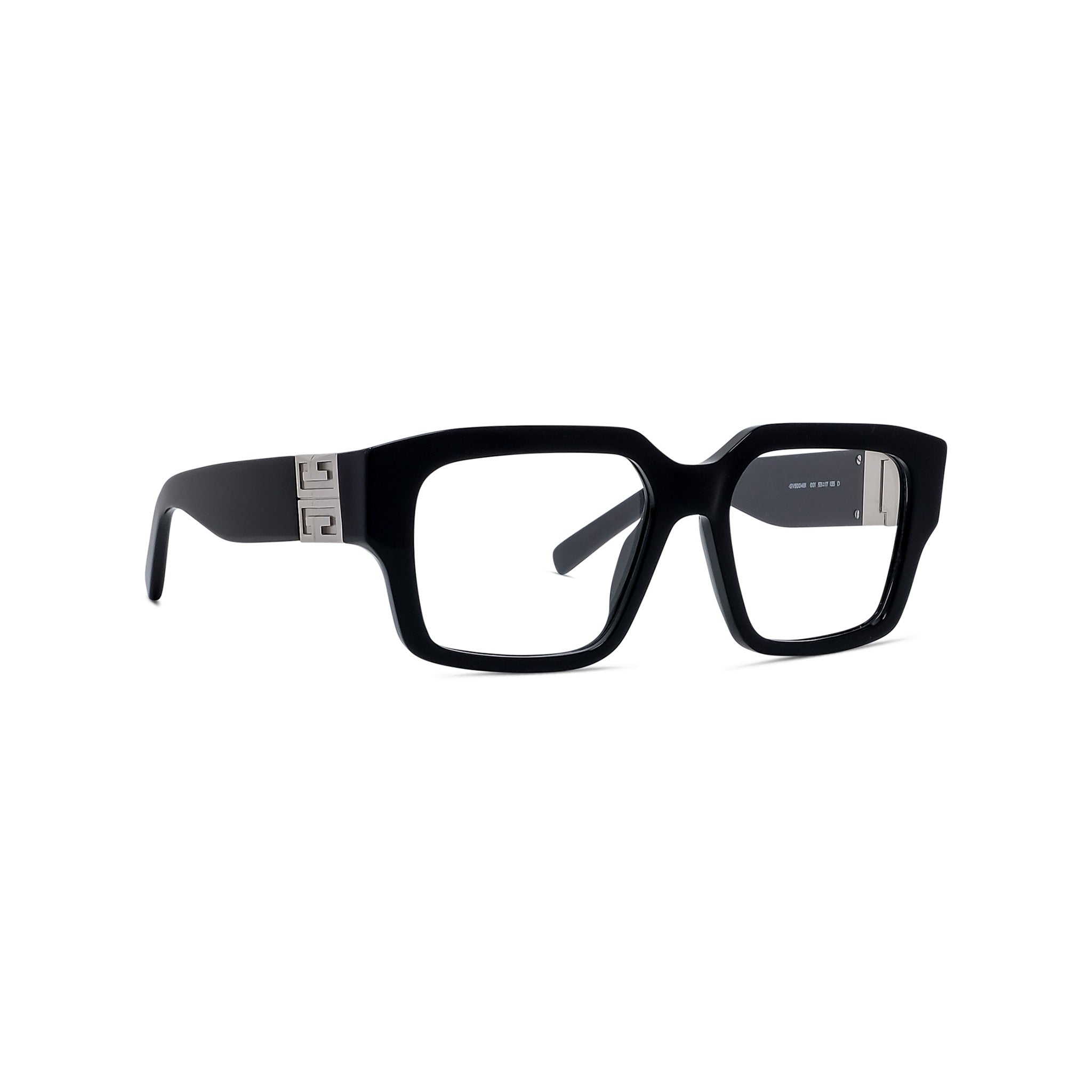 4G Black Rectangular Eyeglasses