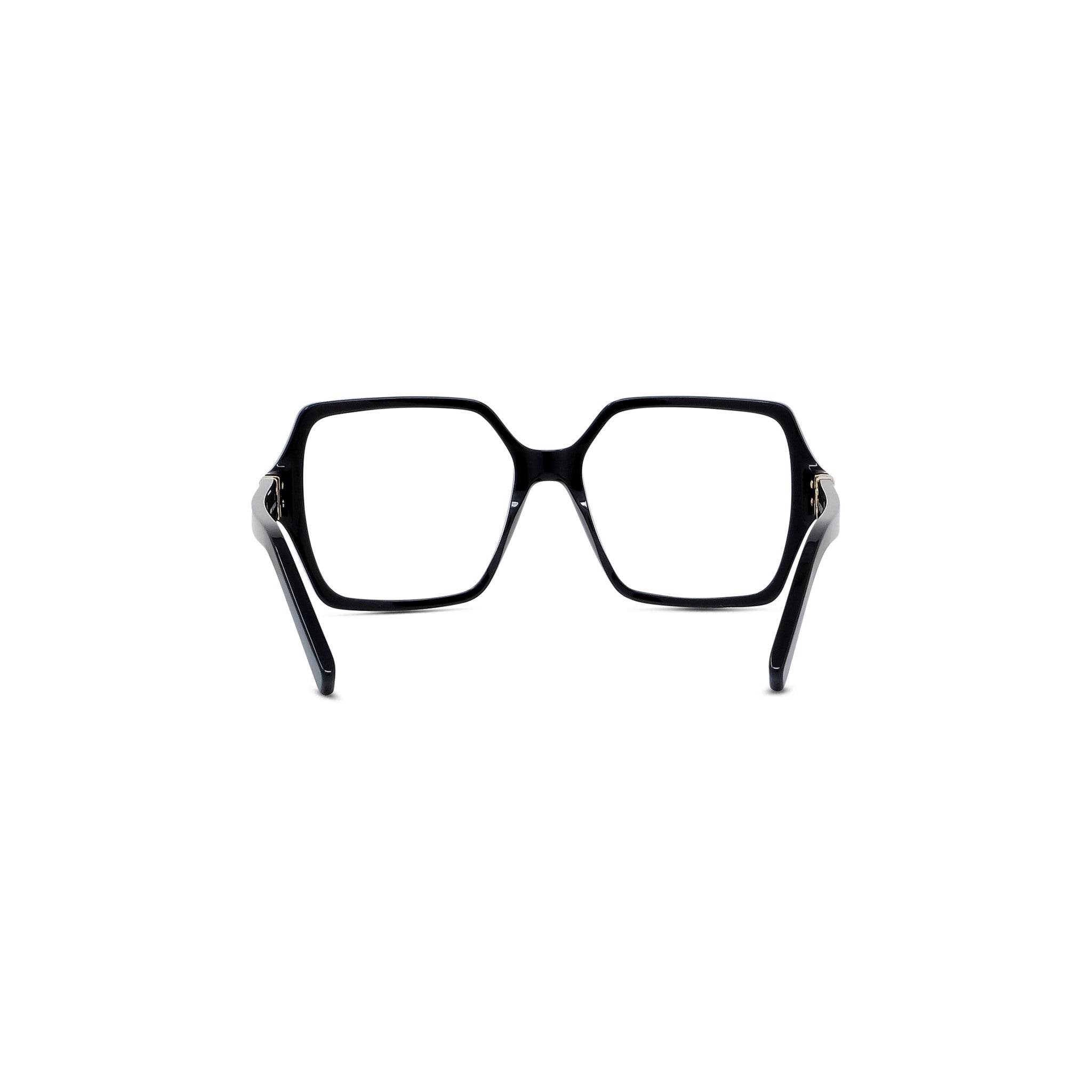 4G Black Square Eyeglasses