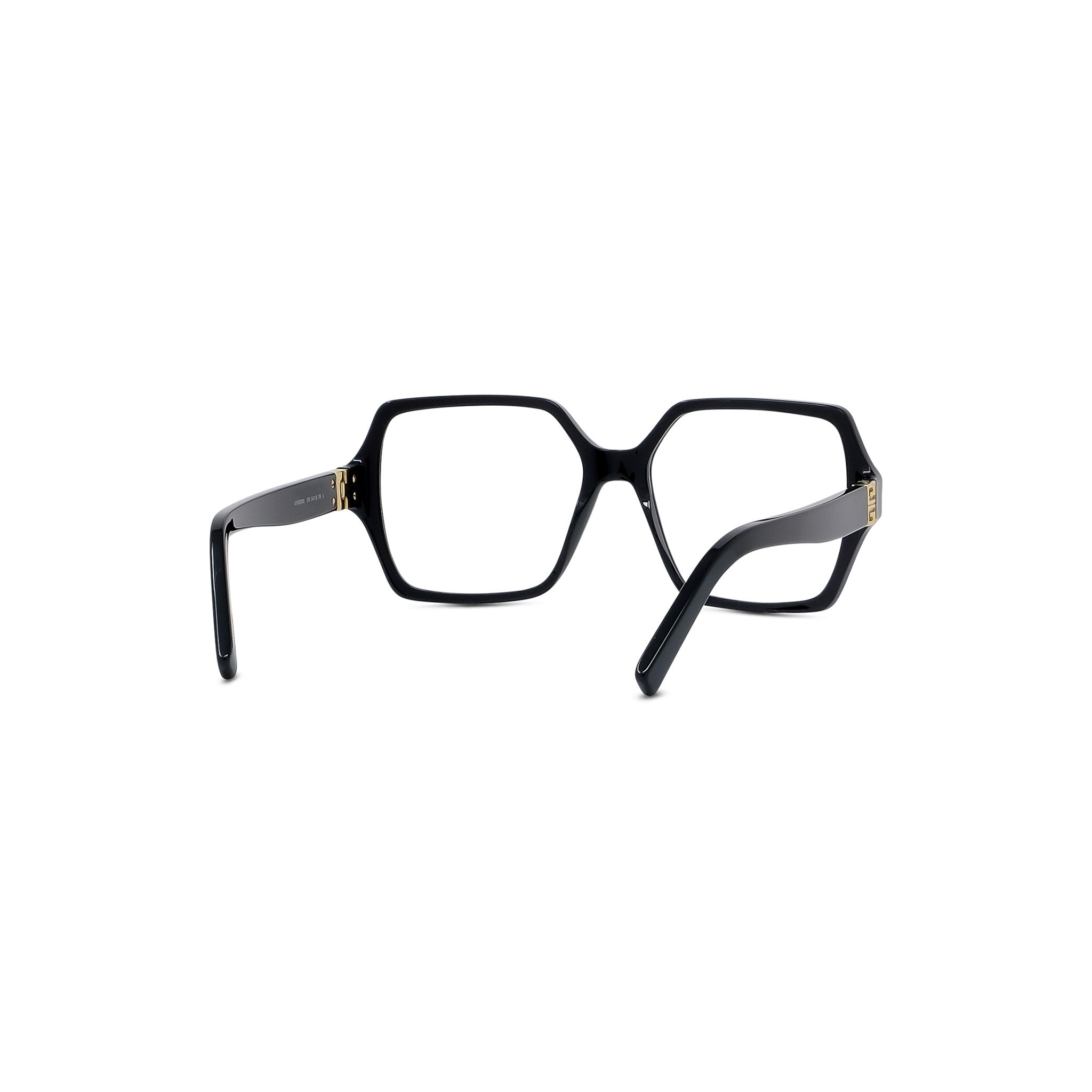 4G Black Square Eyeglasses