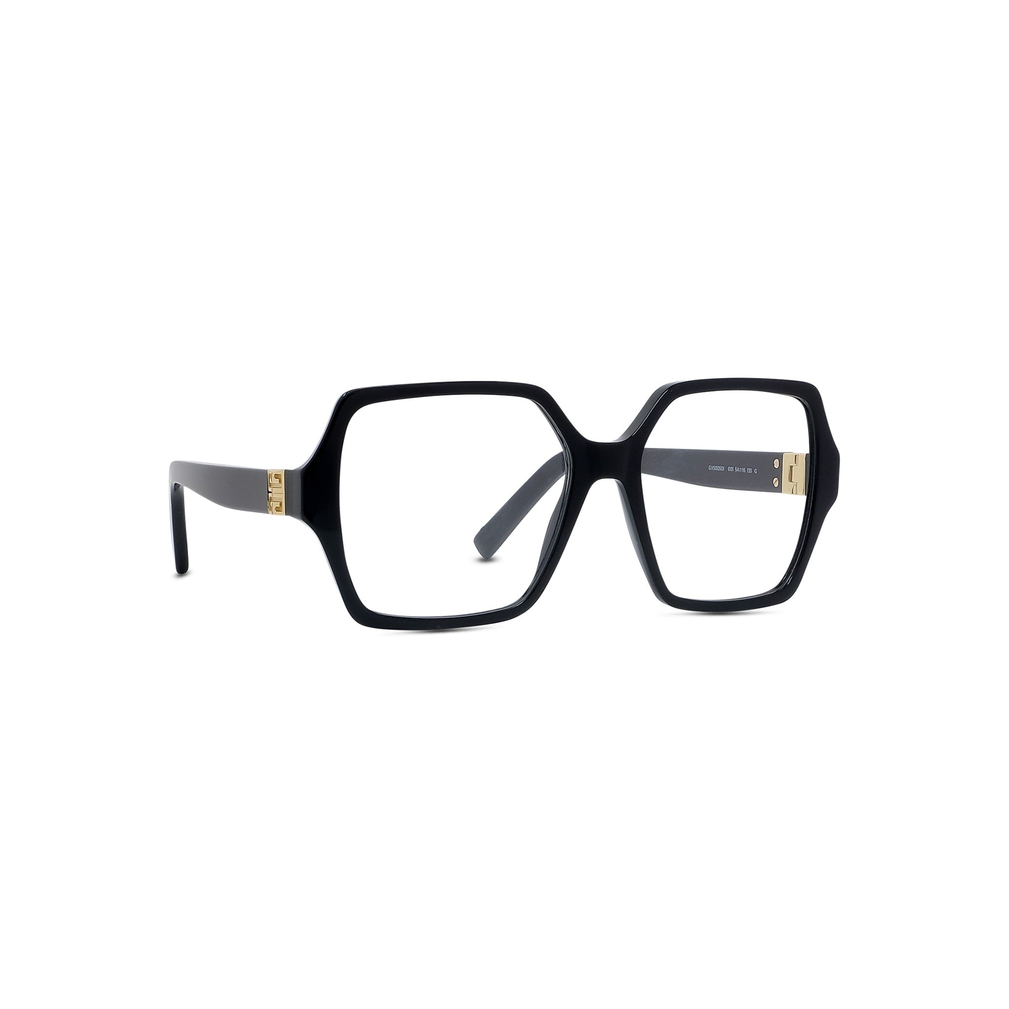 4G Black Square Eyeglasses