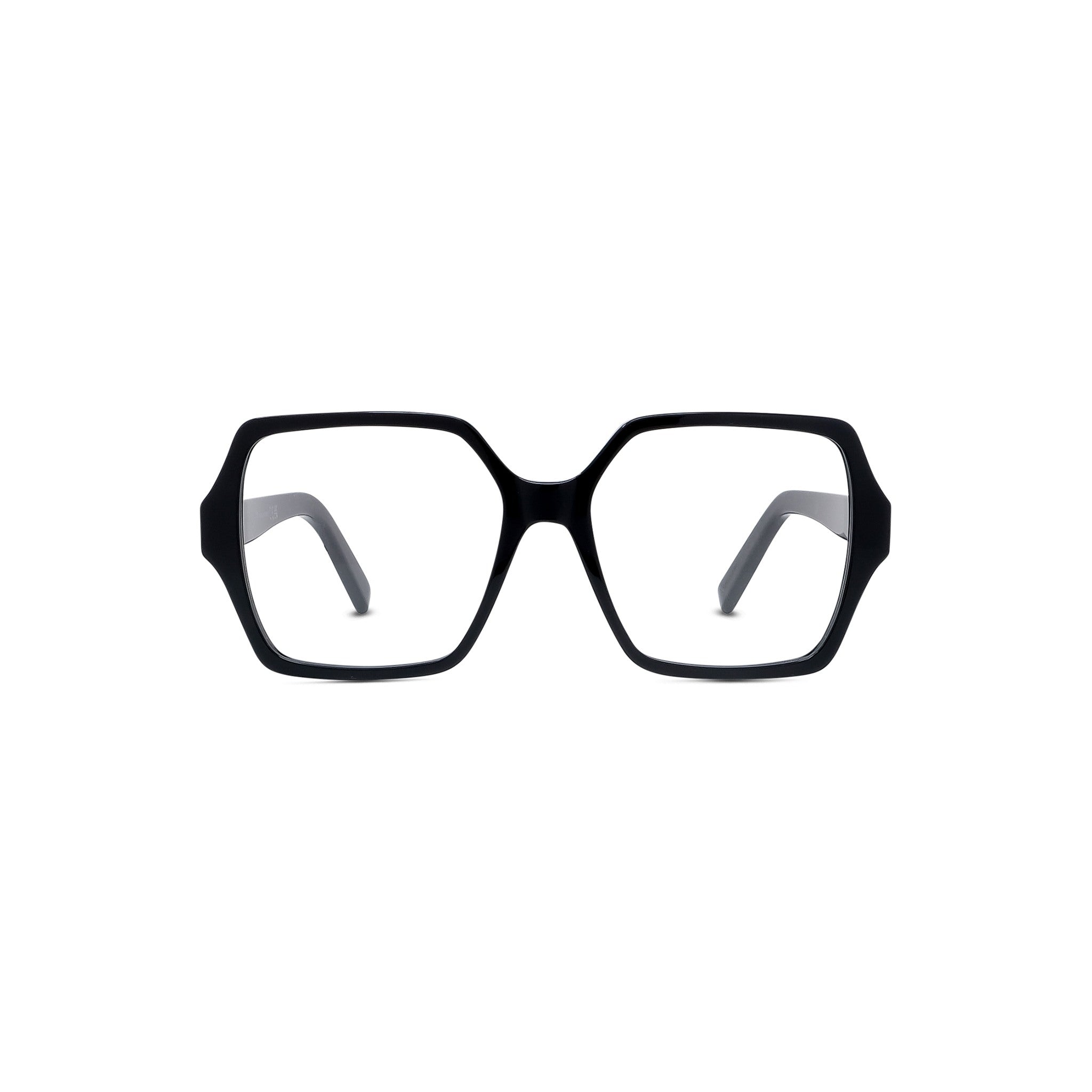 4G Black Square Eyeglasses