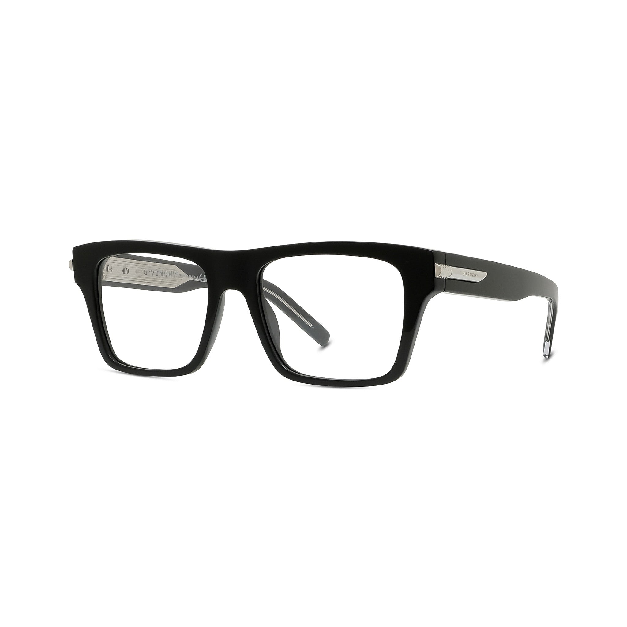 GV ONE Black Rectangular Eyeglasses