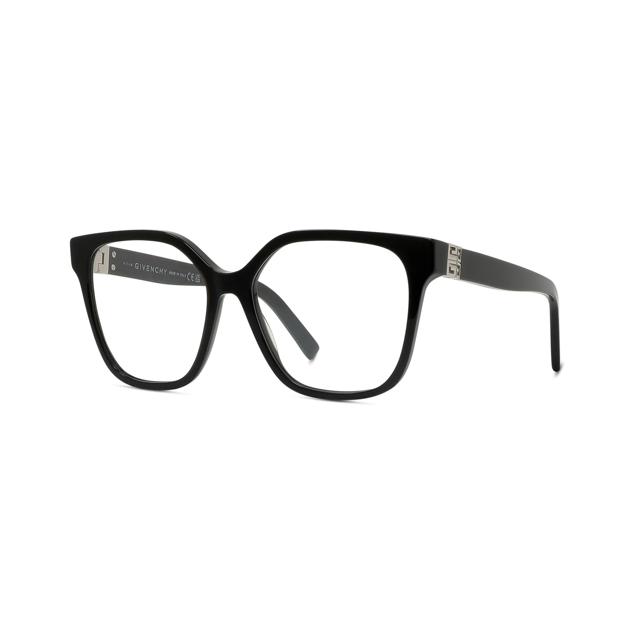 4G Black Square Eyeglasses