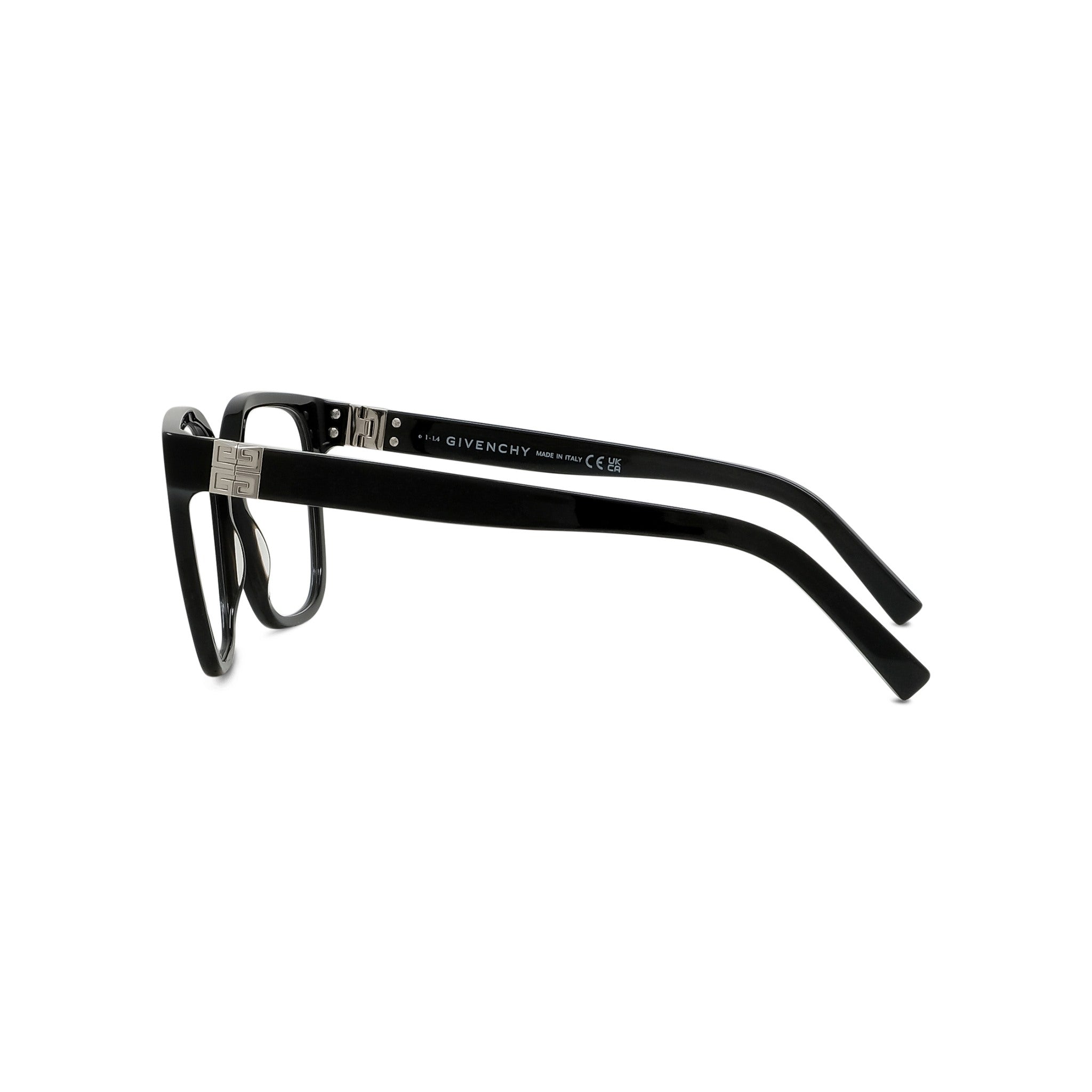 4G Black Square Eyeglasses
