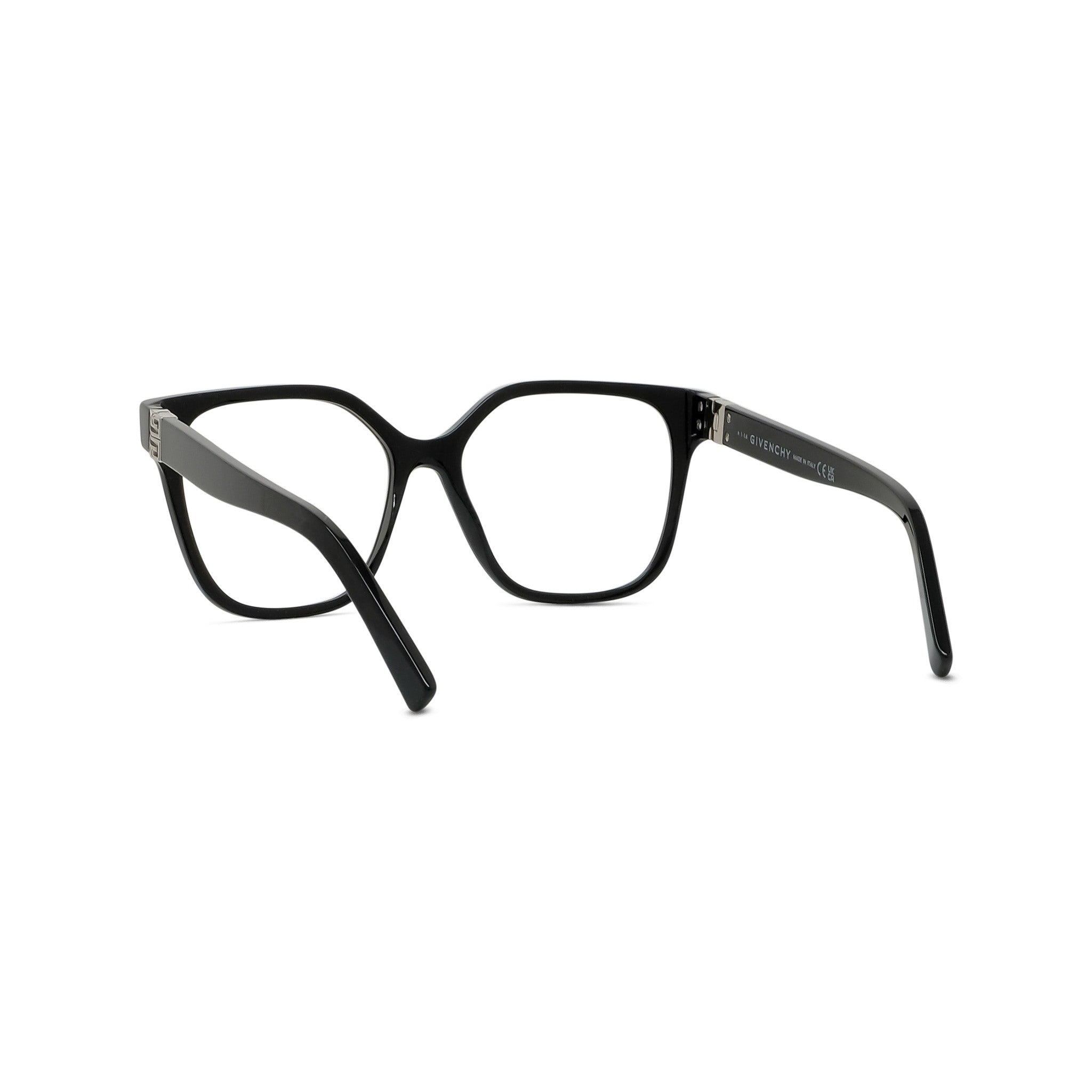 4G Black Square Eyeglasses