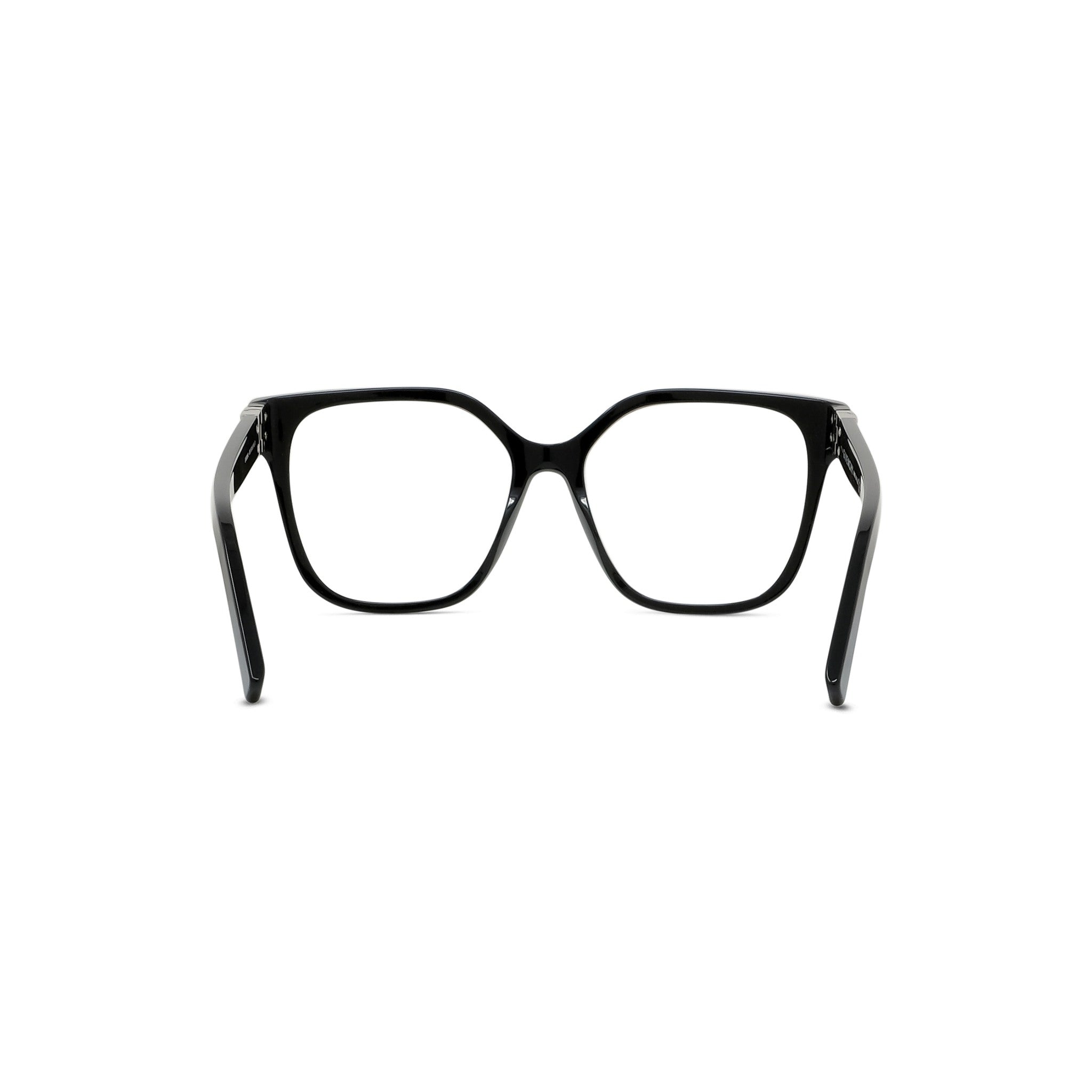 4G Black Square Eyeglasses