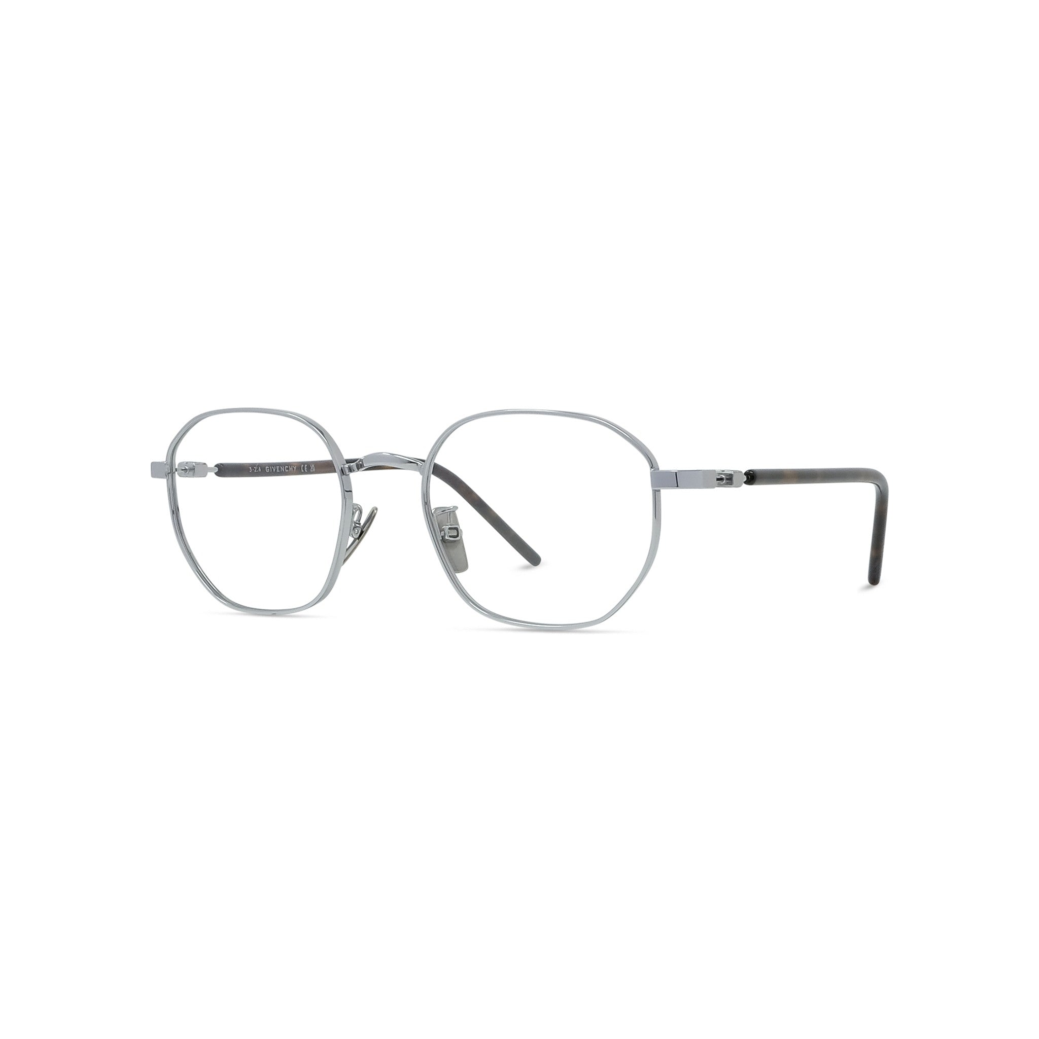 TITANIUM Silver Geometric Eyeglasses