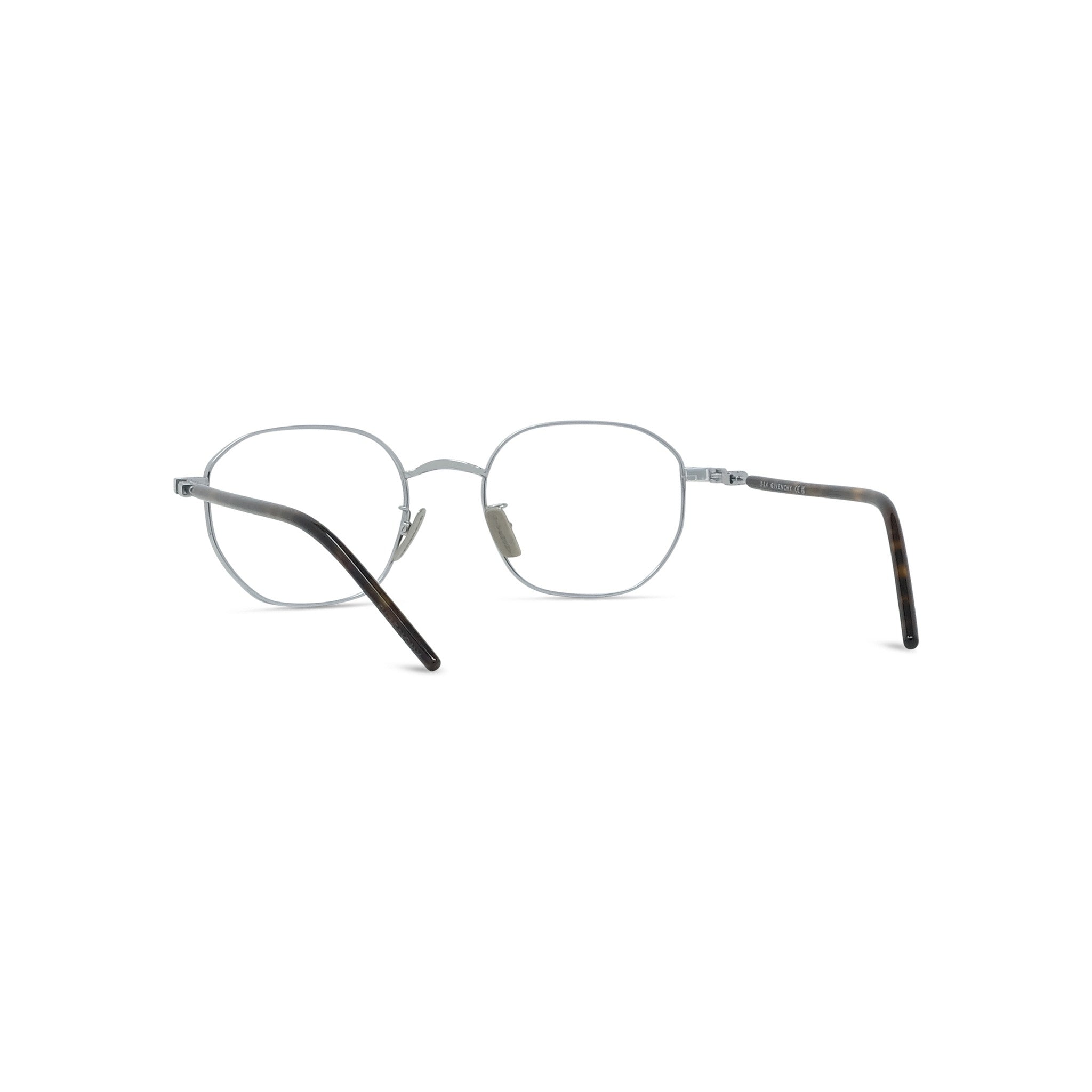 TITANIUM Silver Geometric Eyeglasses