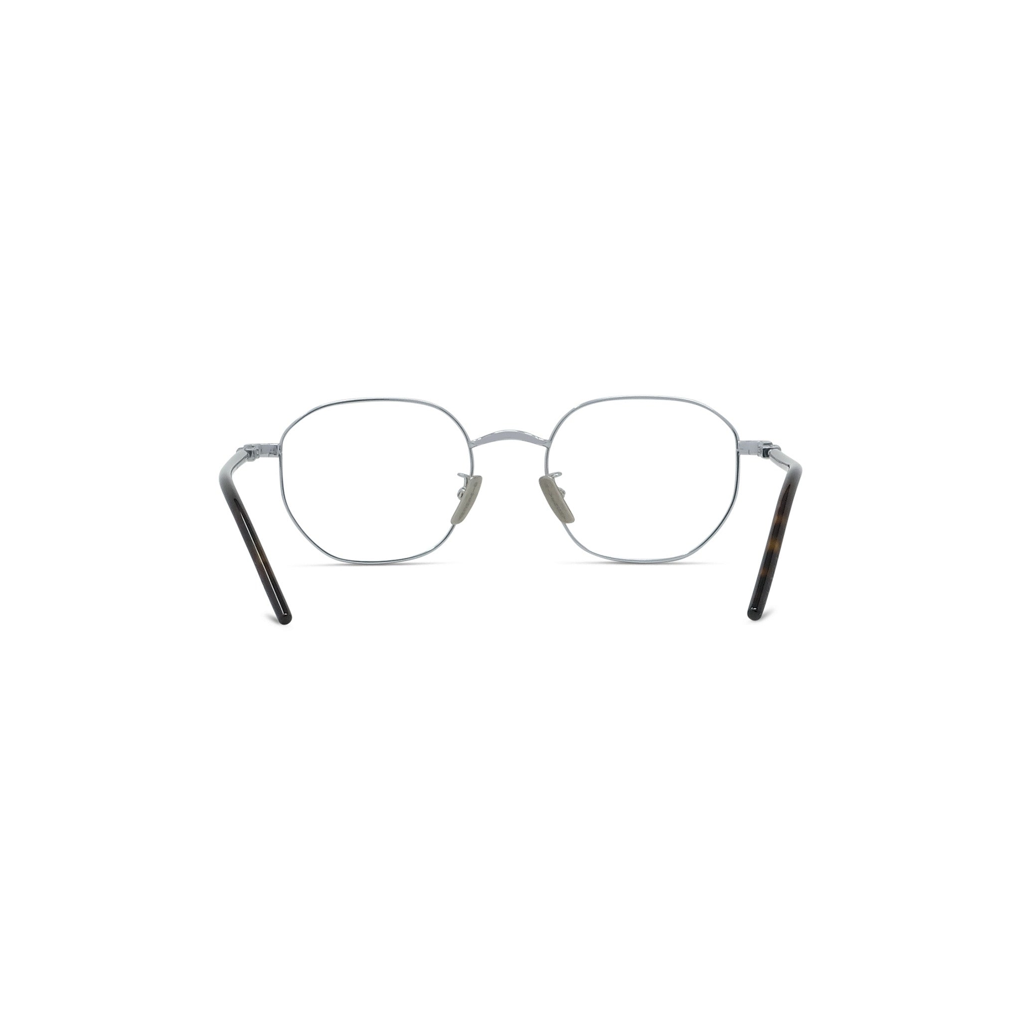 TITANIUM Silver Geometric Eyeglasses