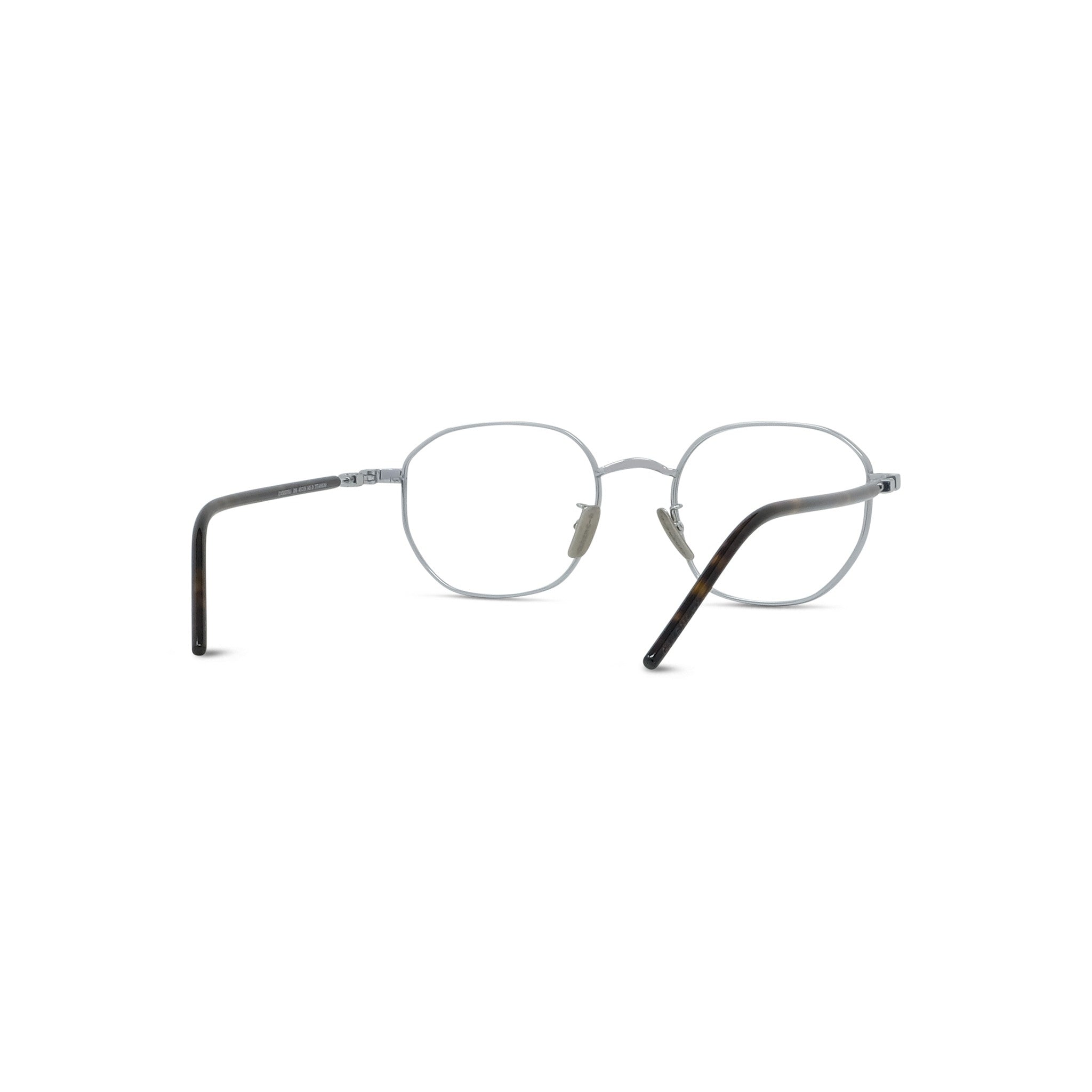 TITANIUM Silver Geometric Eyeglasses