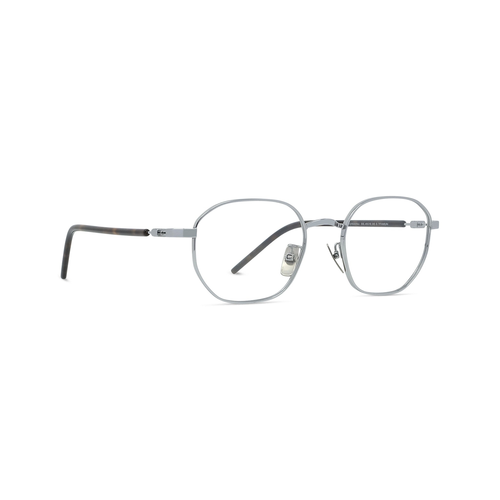 TITANIUM Silver Geometric Eyeglasses