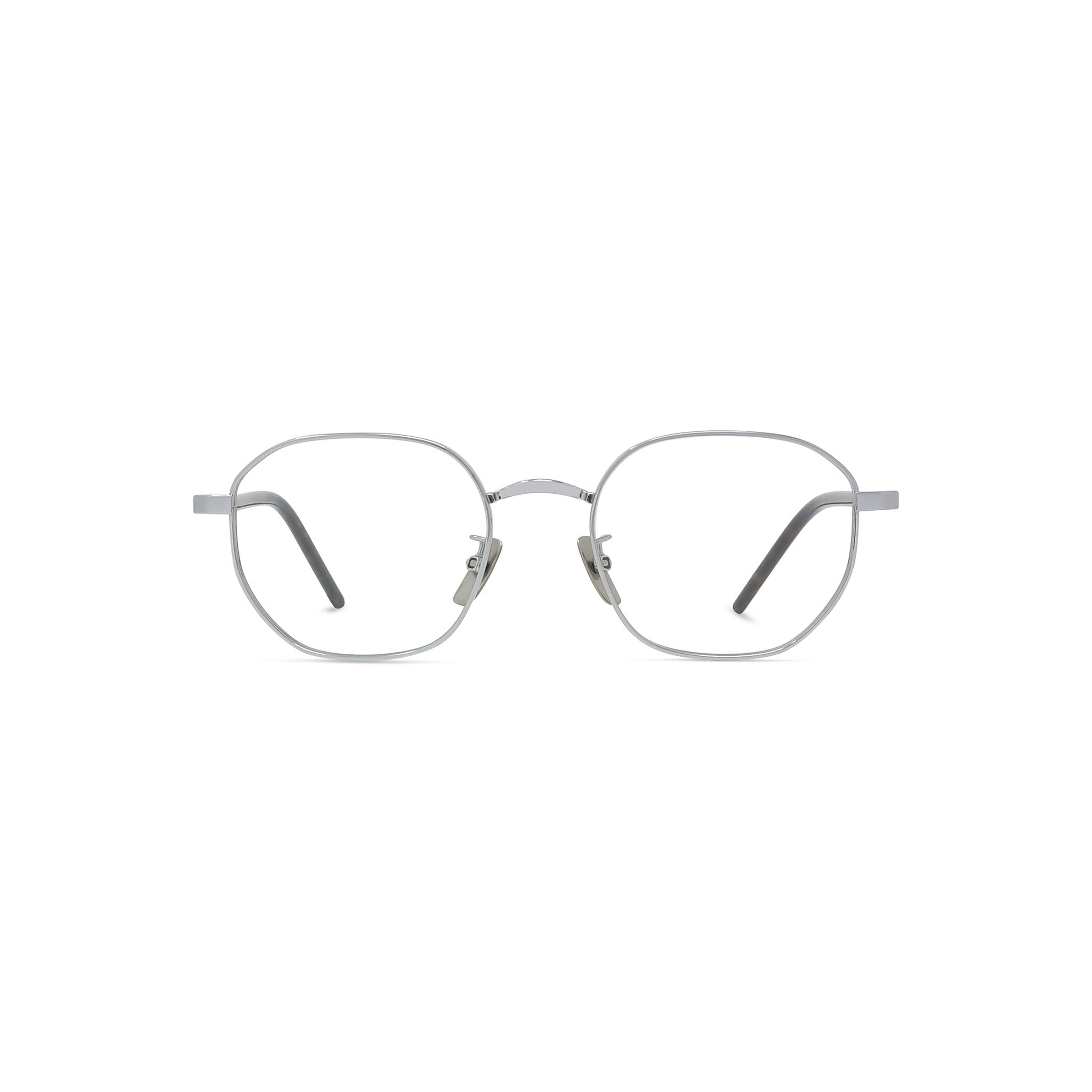 TITANIUM Silver Geometric Eyeglasses