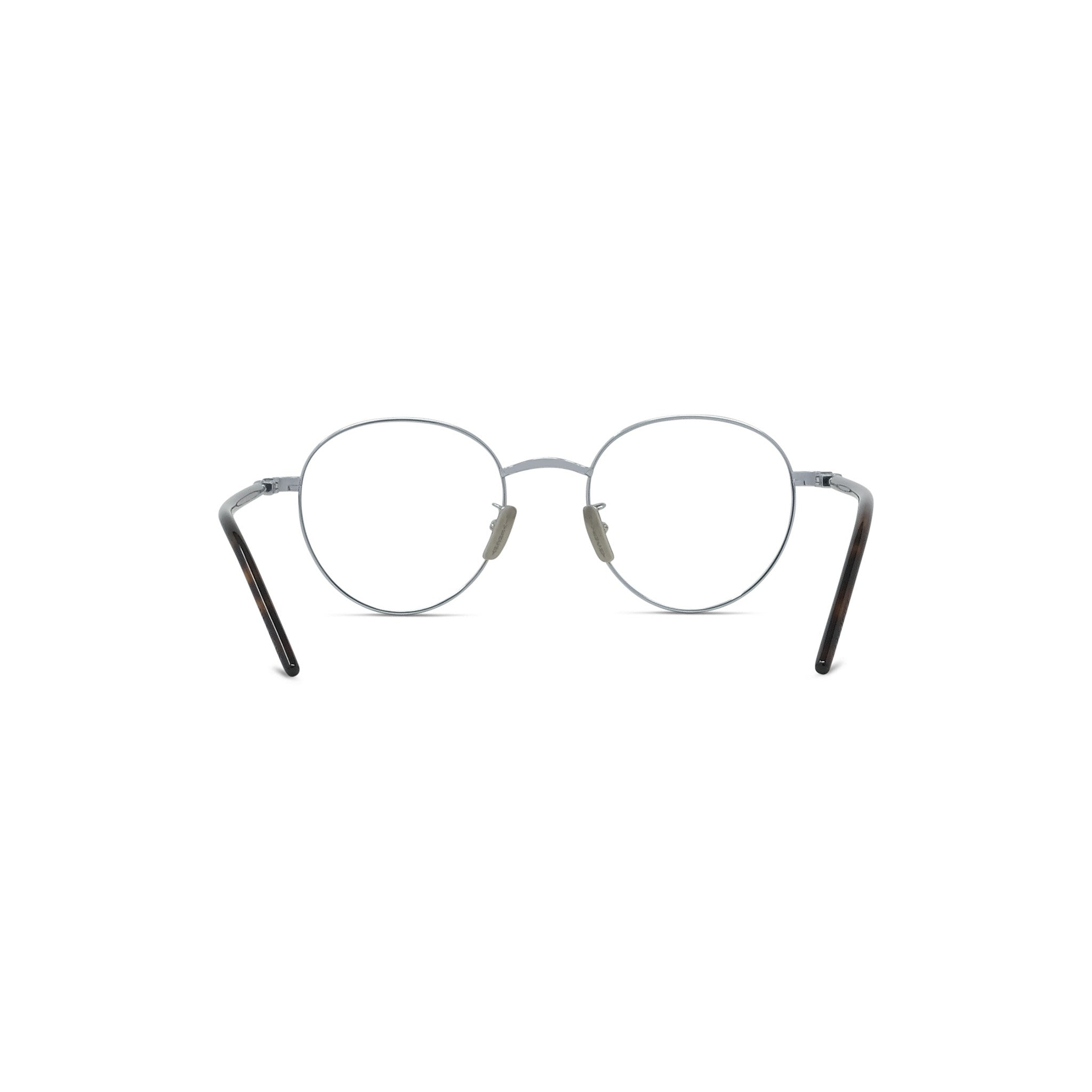 TITANIUM Silver Pantos Eyeglasses
