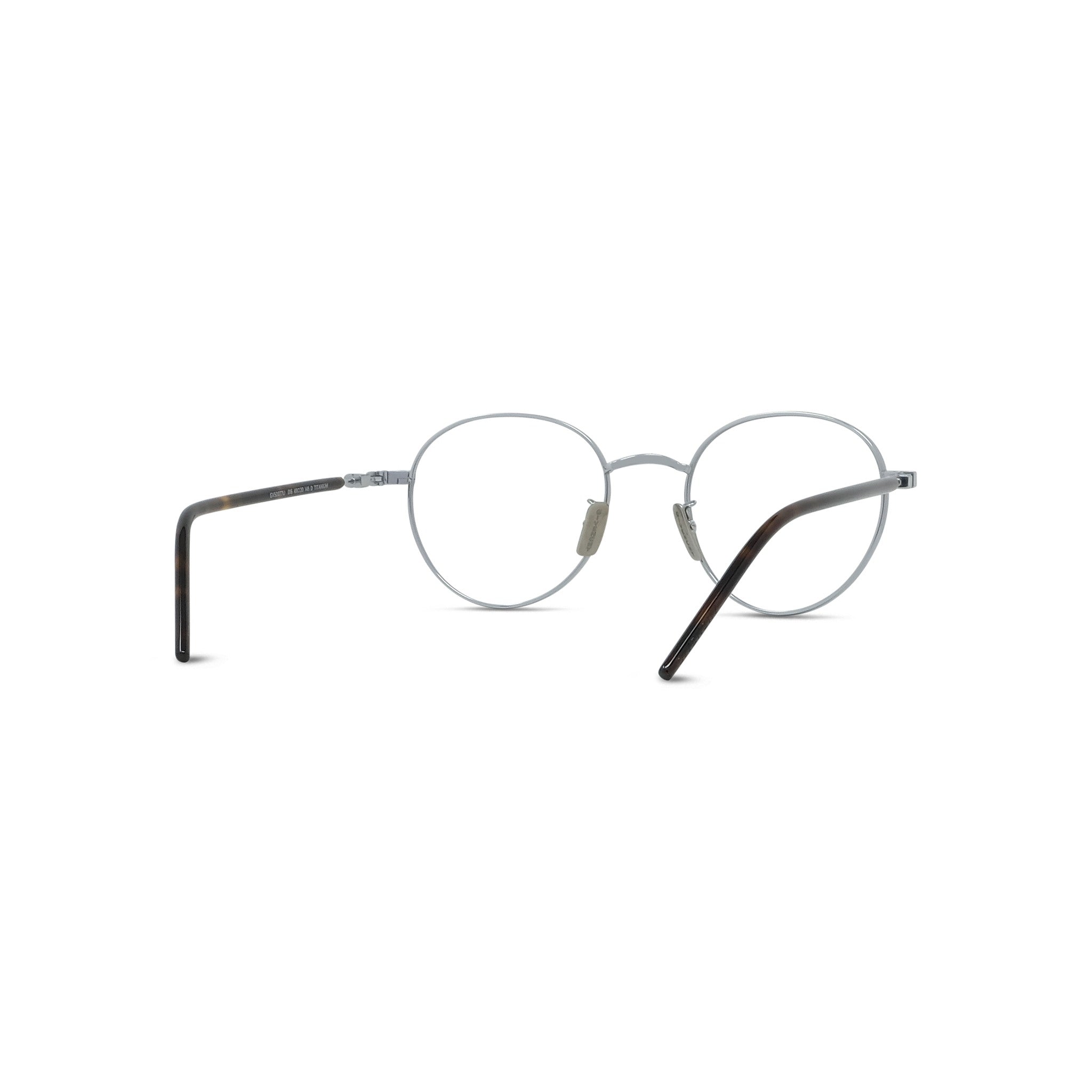 TITANIUM Silver Pantos Eyeglasses
