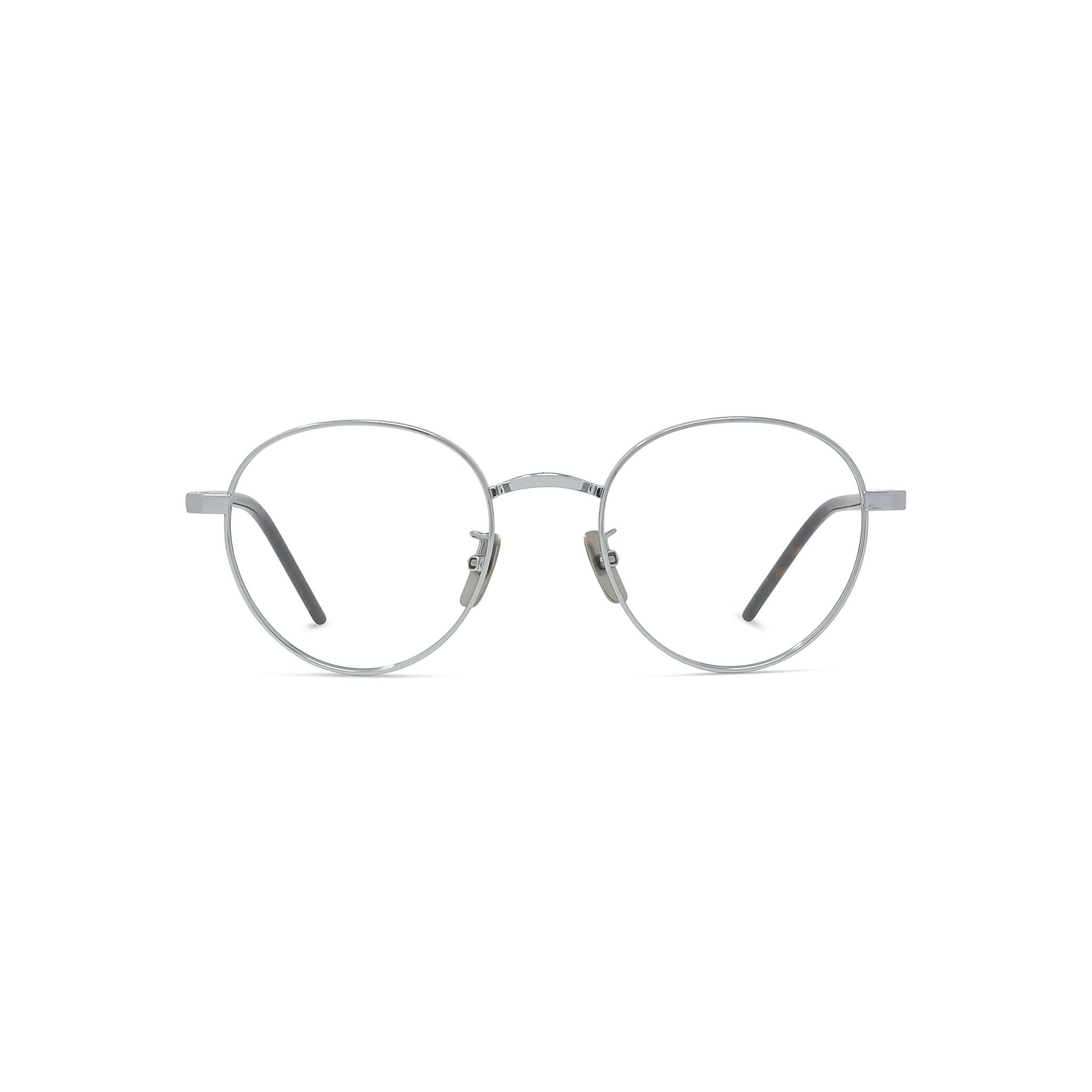 TITANIUM Silver Pantos Eyeglasses