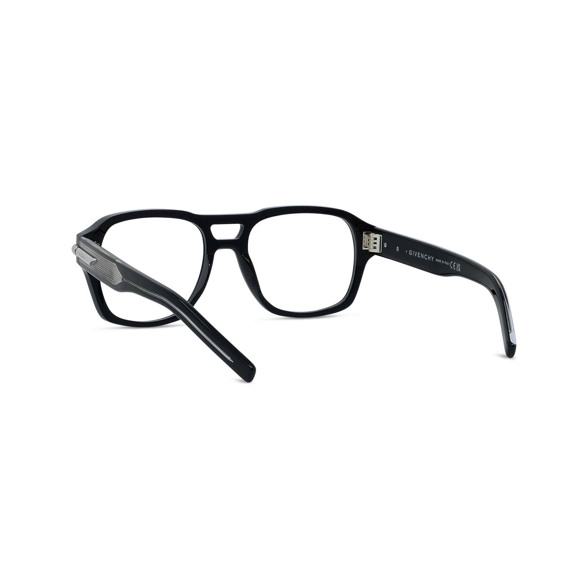 GV ONE Black Geometric Eyeglasses