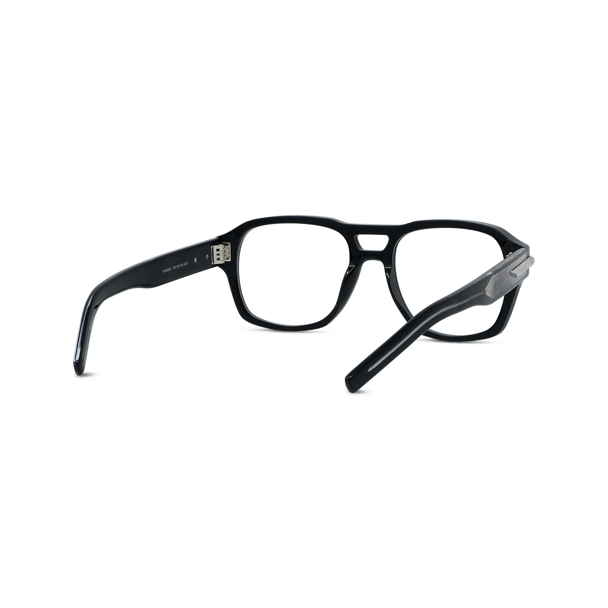GV ONE Black Geometric Eyeglasses