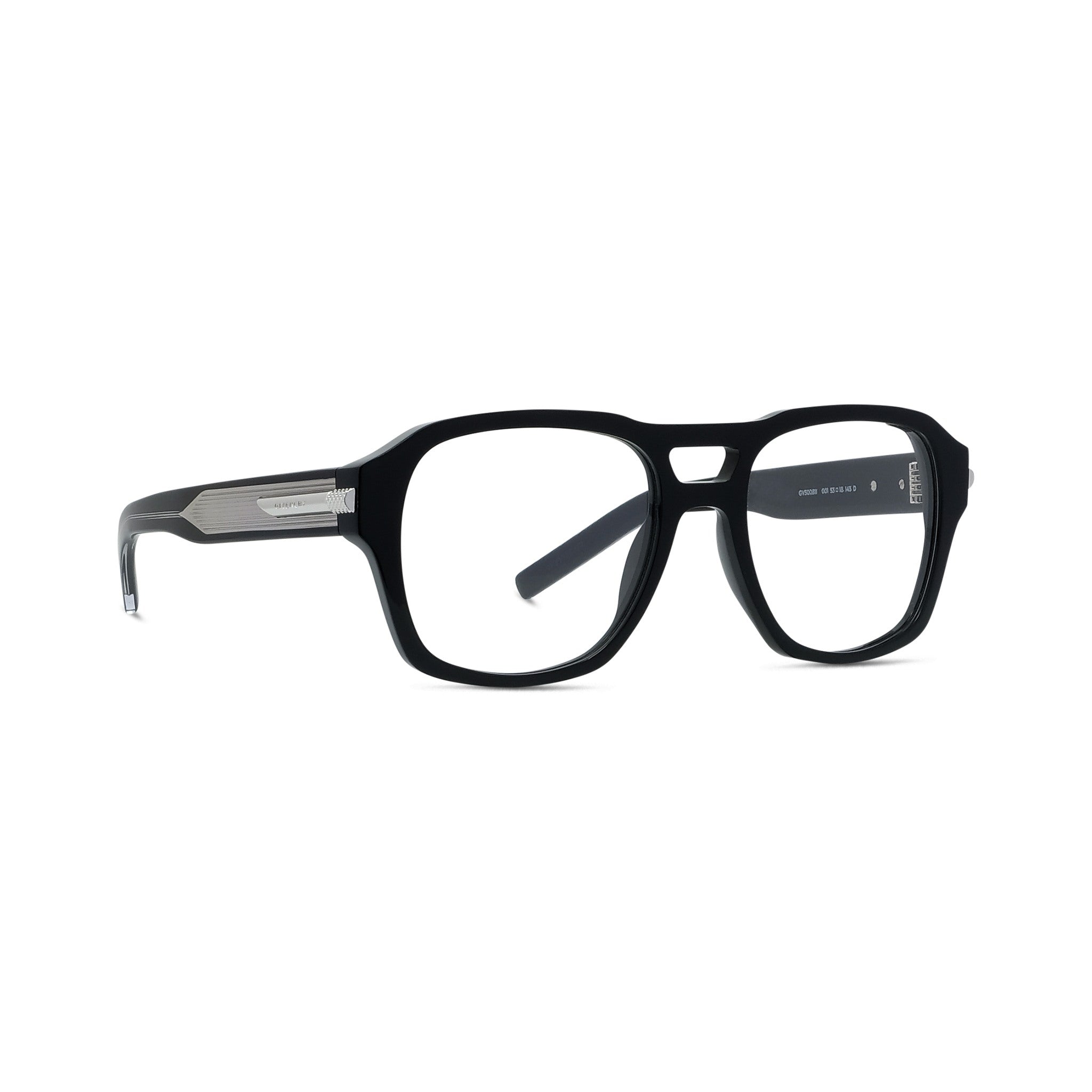 GV ONE Black Geometric Eyeglasses