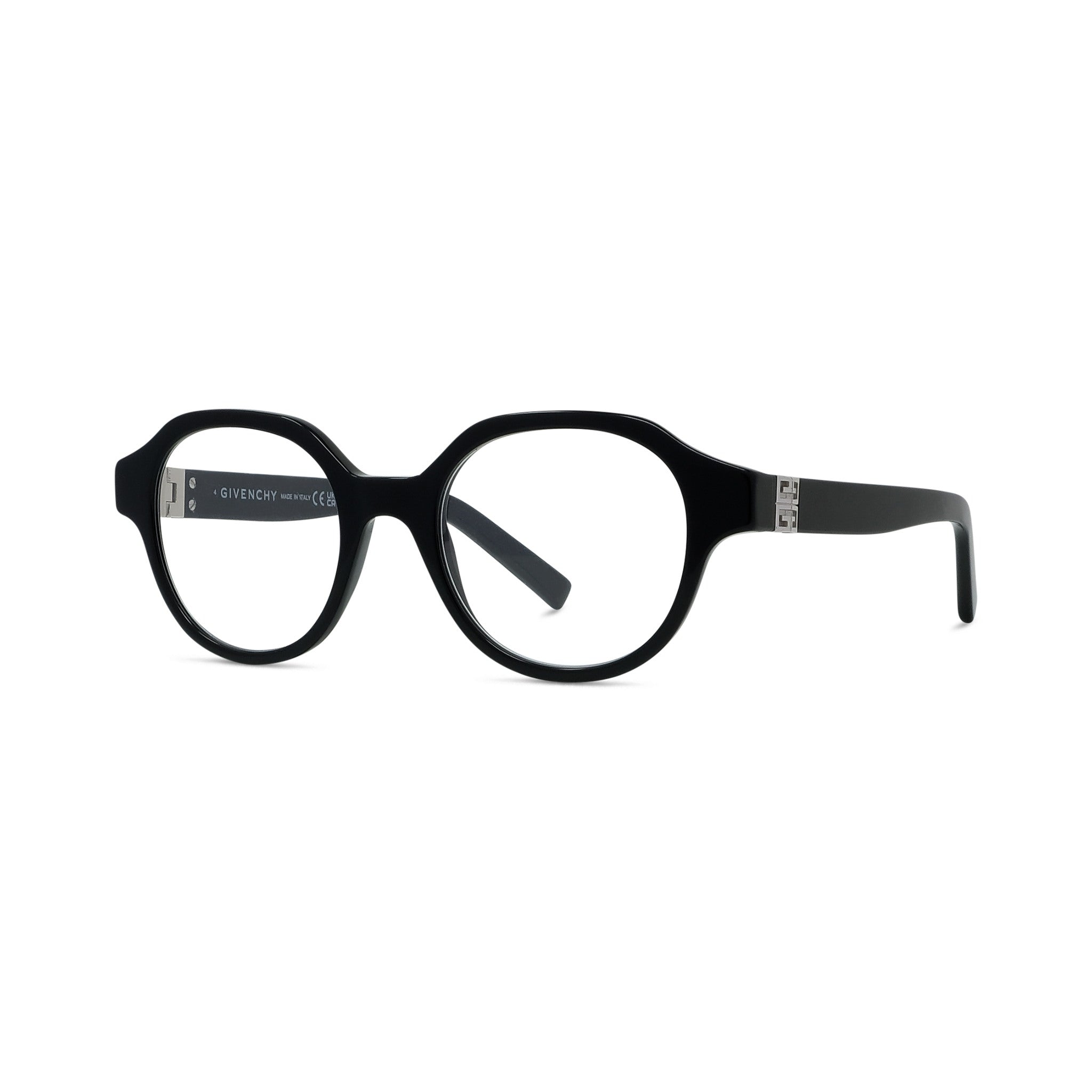 4G Black Round Eyeglasses