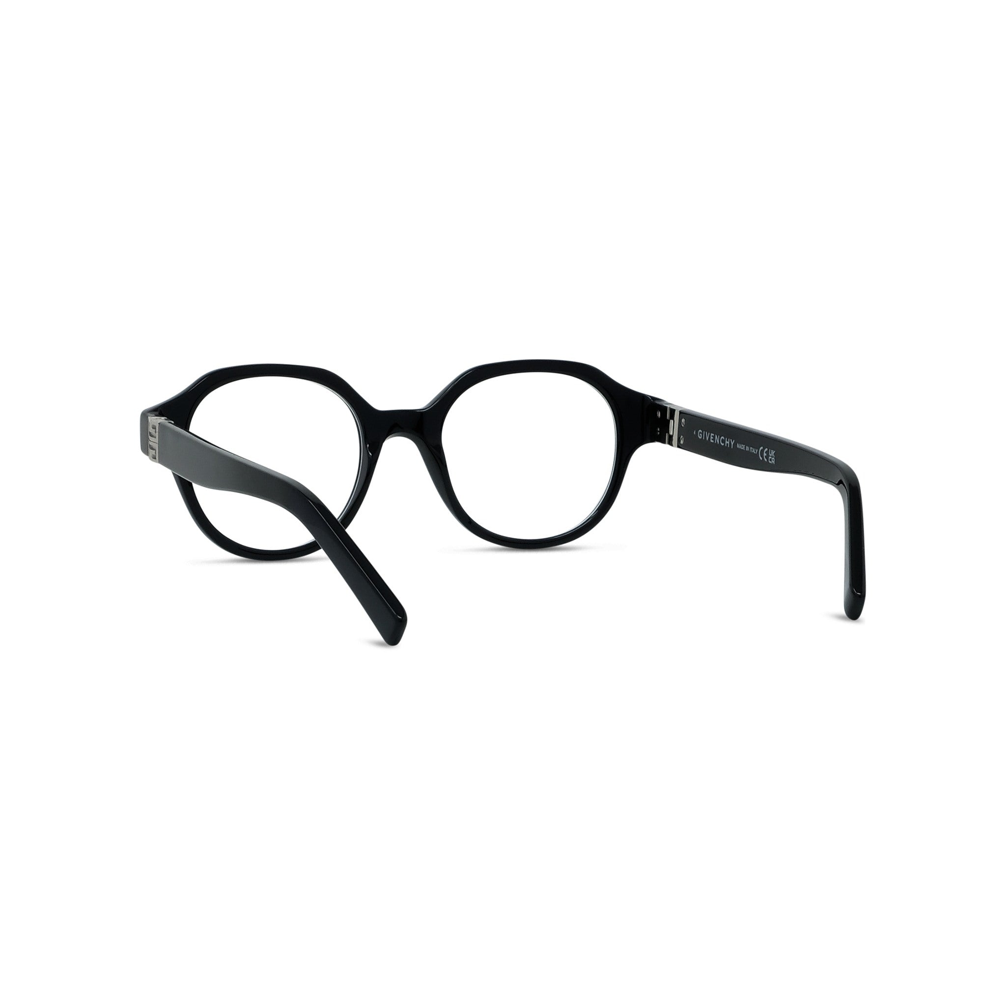 4G Black Round Eyeglasses