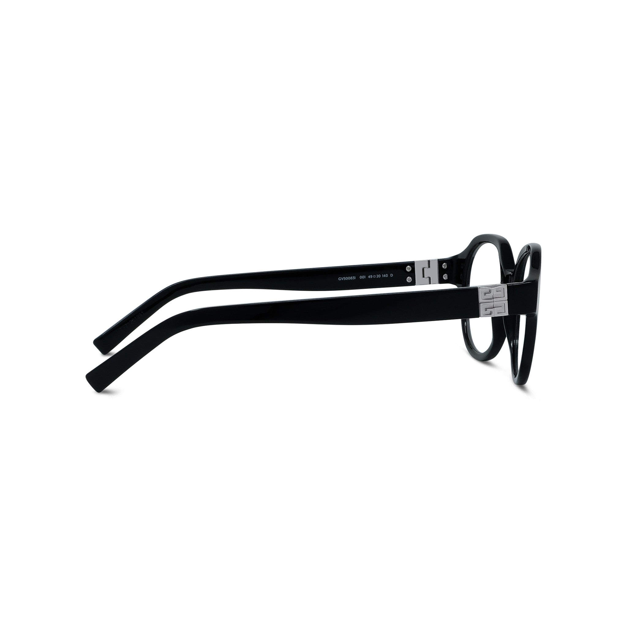 4G Black Round Eyeglasses