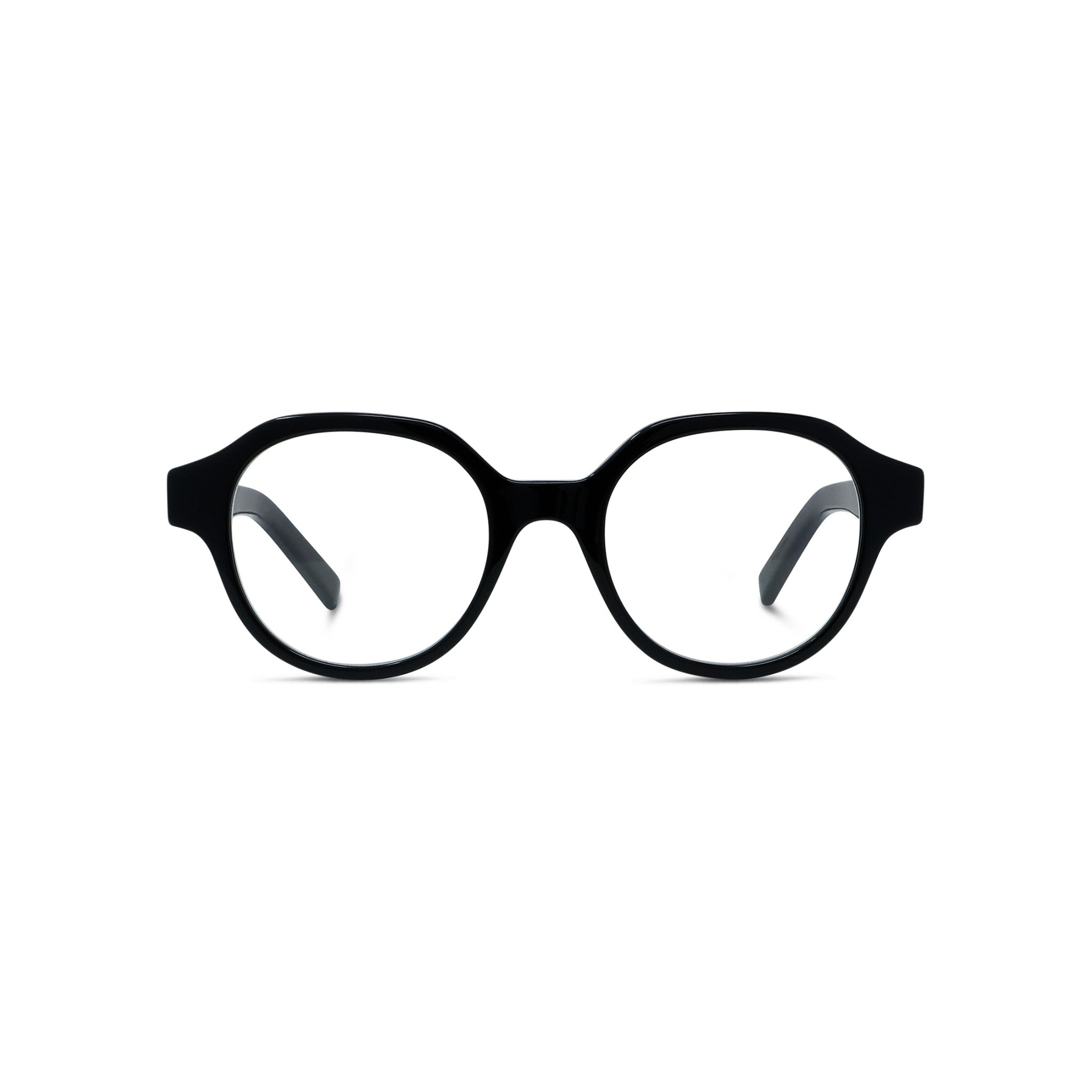 4G Black Round Eyeglasses