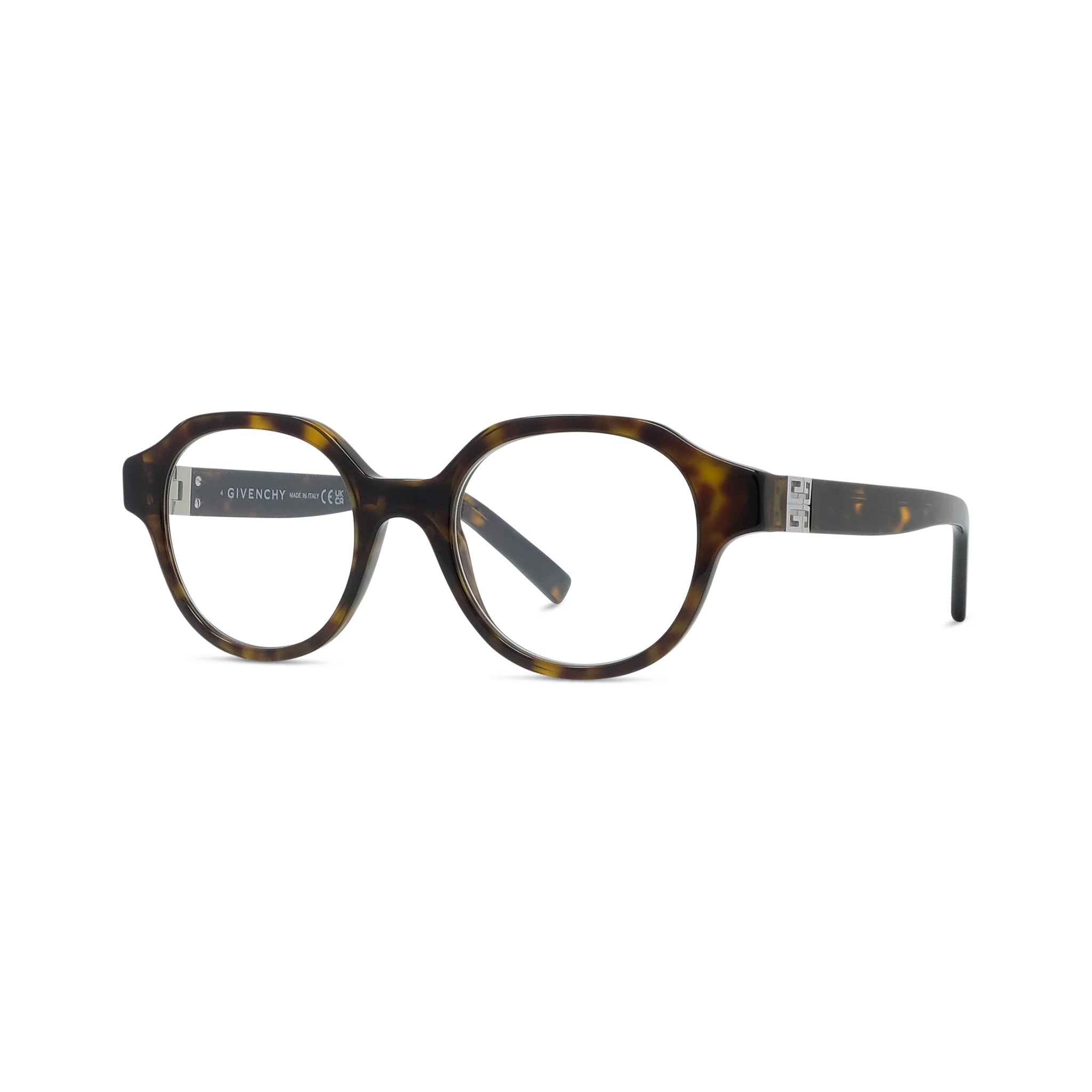 4G Havana Round Eyeglasses