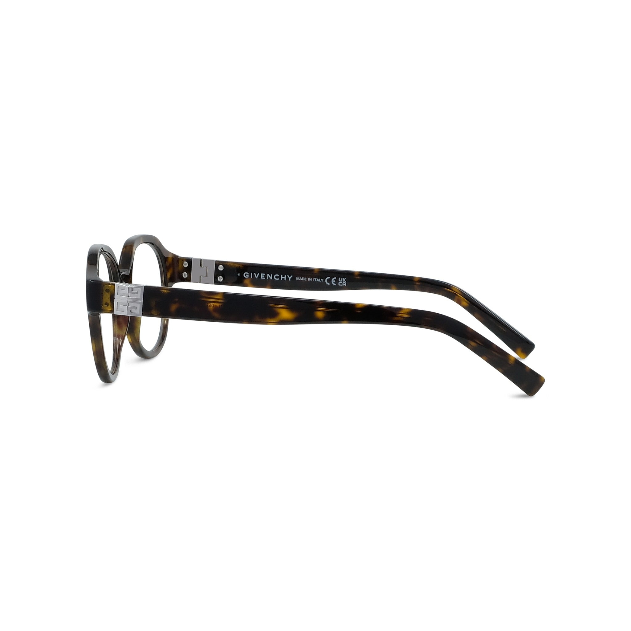 4G Havana Round Eyeglasses