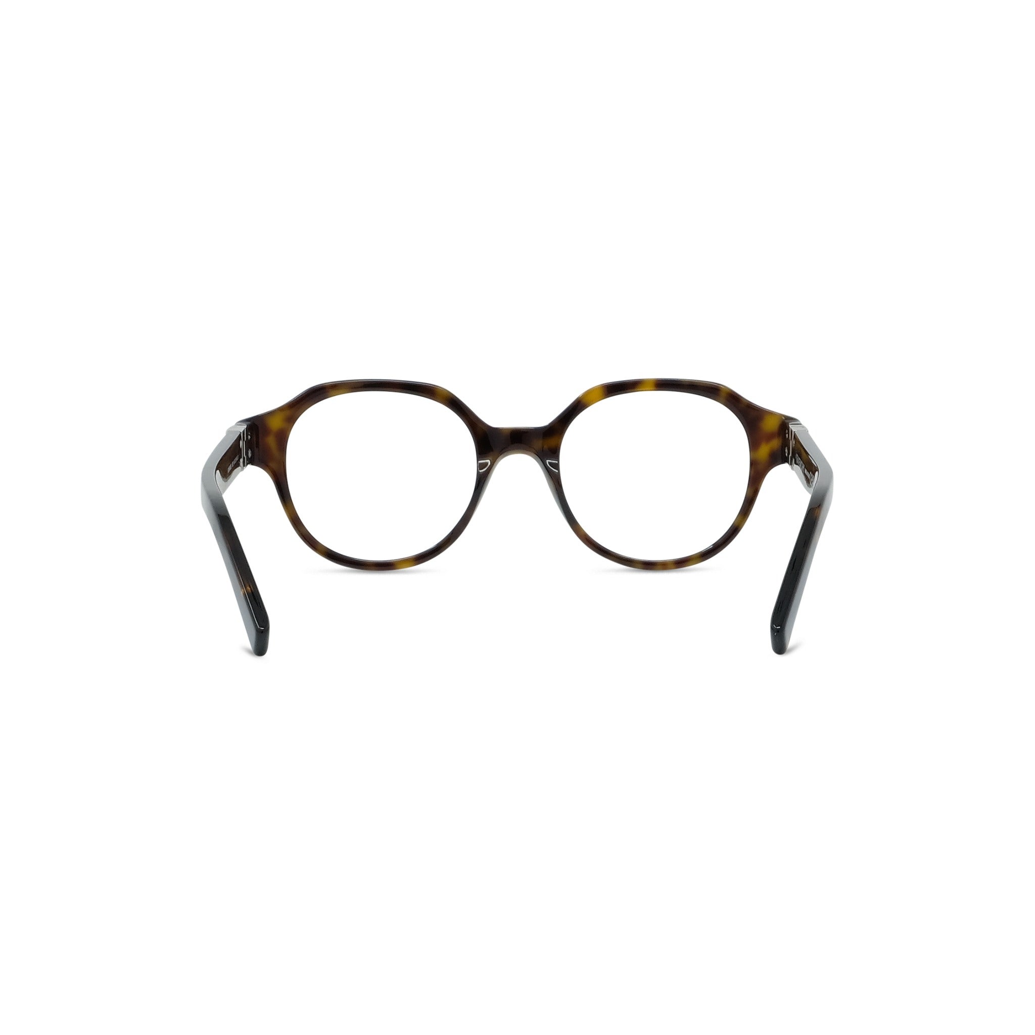 4G Havana Round Eyeglasses