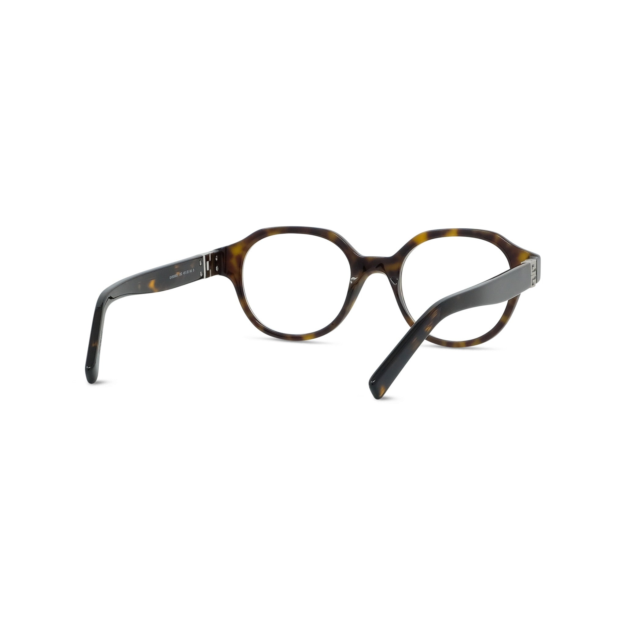 4G Havana Round Eyeglasses