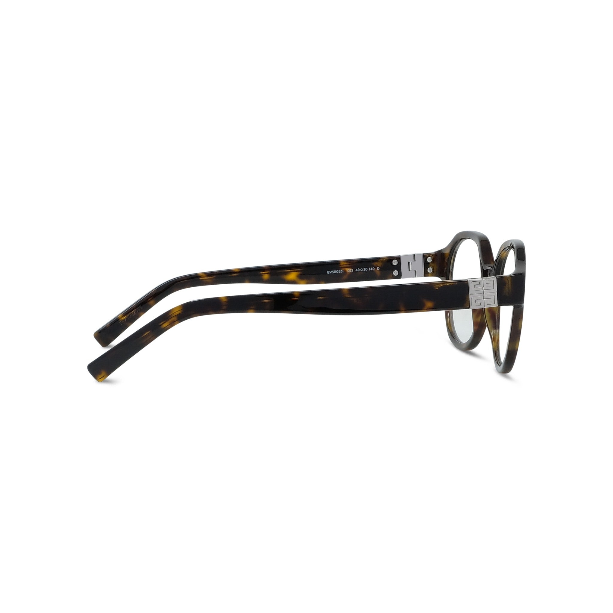 4G Havana Round Eyeglasses