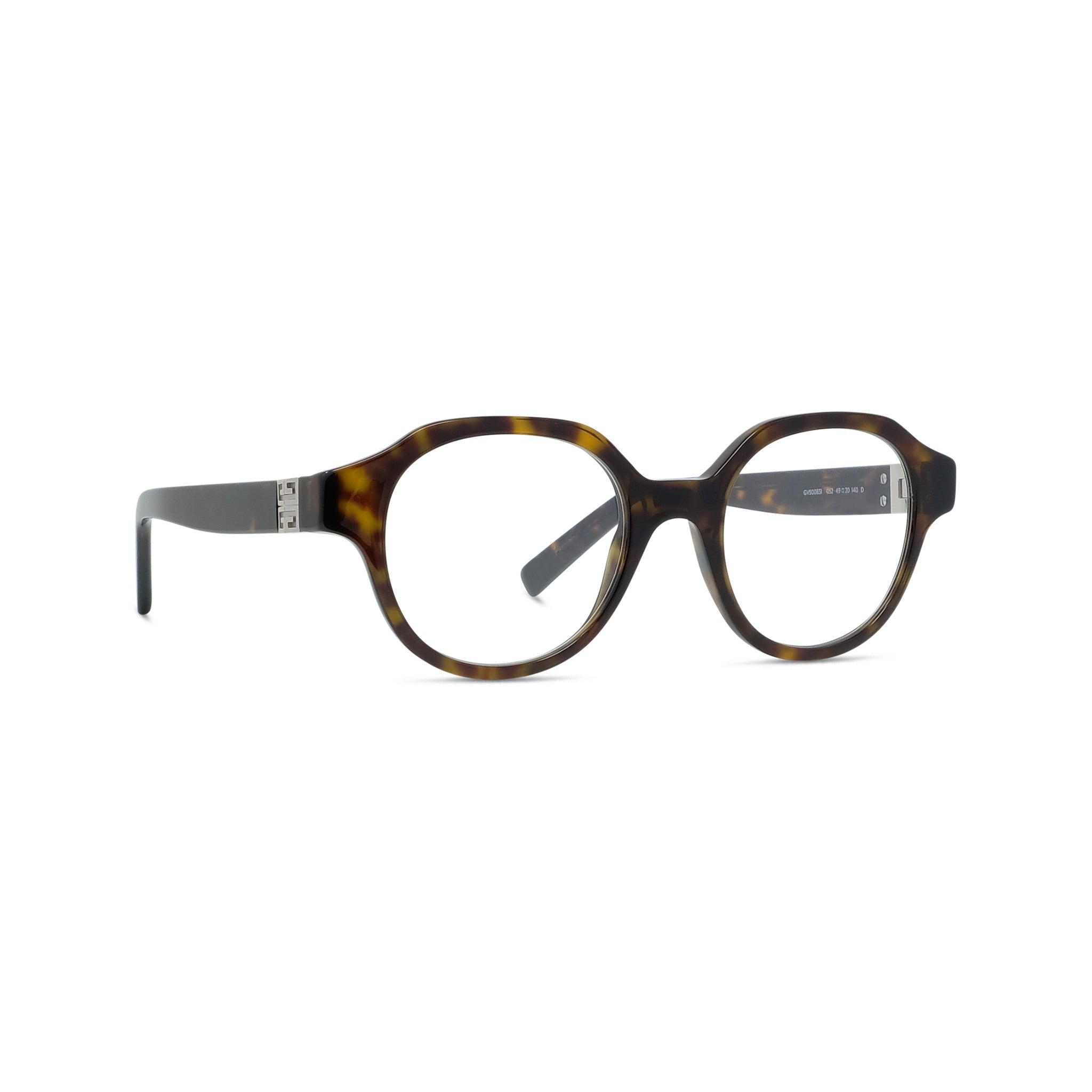 4G Havana Round Eyeglasses