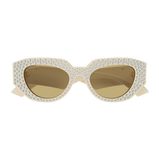 Gucci GG1421S 005 Ivory Sunglasses for Woman | LookerOnline