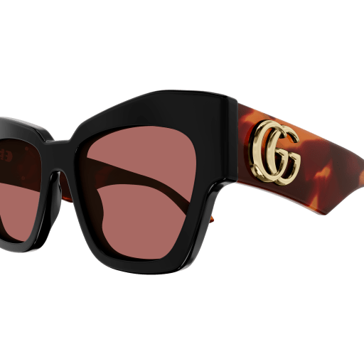Gucci GG1422S 005 Black Sunglasses for Woman | LookerOnline
