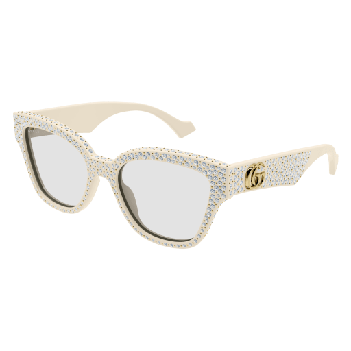 Gucci Rectangular Frame Sunglasses | Man Sunglasses Clear One Size |  MILANSTYLE.COM