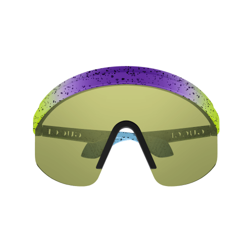 Gucci ski goggles in green injected