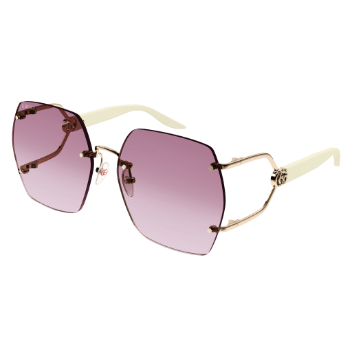 Gucci micro metal sunglasses with logo all over