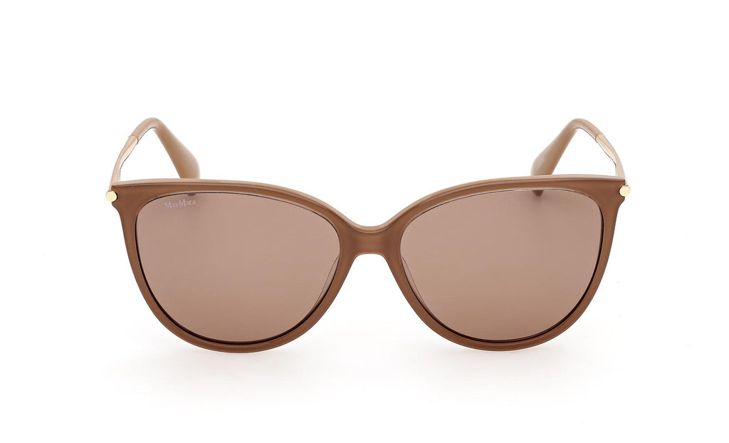 Maxmara Sunglasses MM0201 46E Shiny Light Brown | LookerOnline