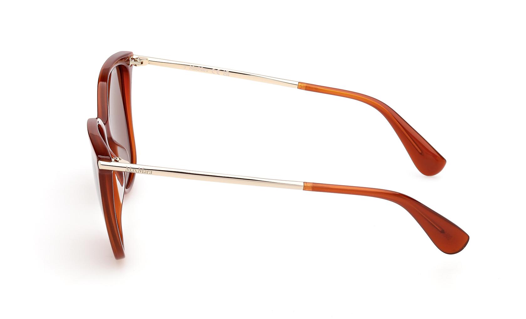 Maxmara Sunglasses MM0202 42E Shiny Dark Orange | LookerOnline