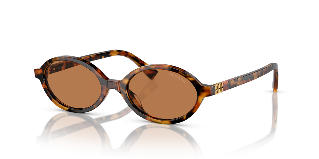 Miu Miu MU 04ZS 19P2Z1 Light Havana Sunglasses for Woman